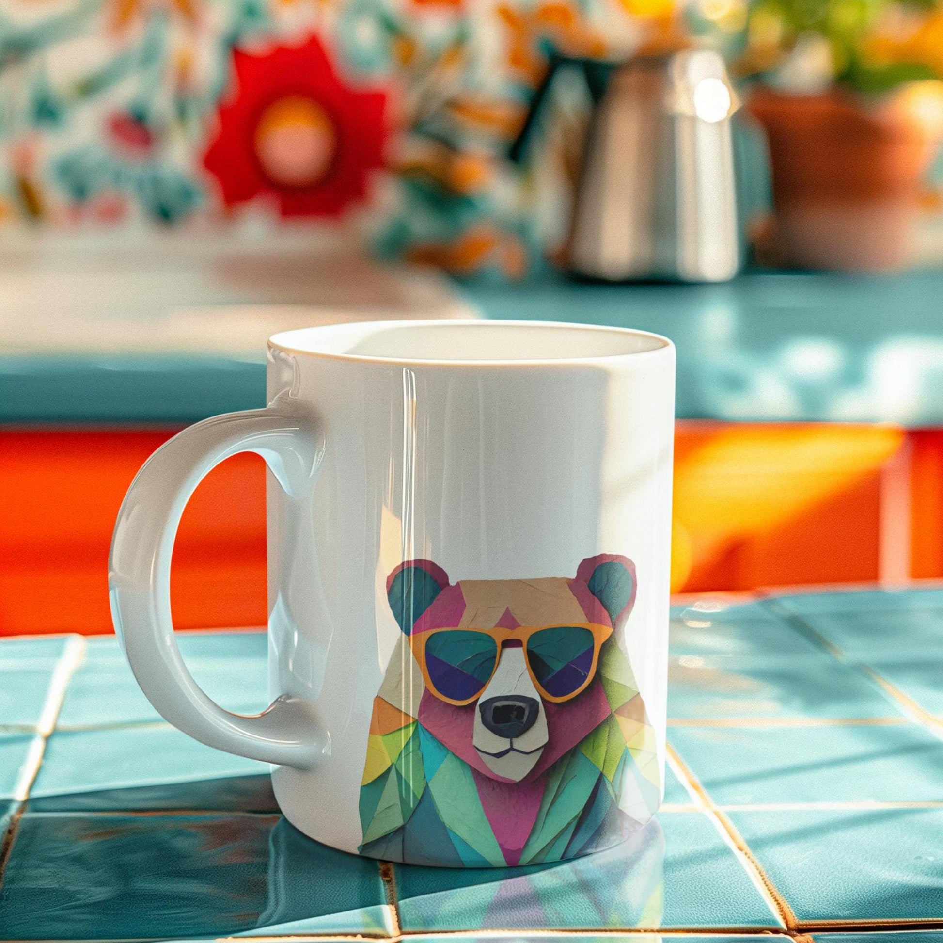 Bear-Room Minimalist Wall Art Prints-Digital Printable Kids-Modern Animal Prints-Animal Simple Colorful Decor Product Designs & Apparel