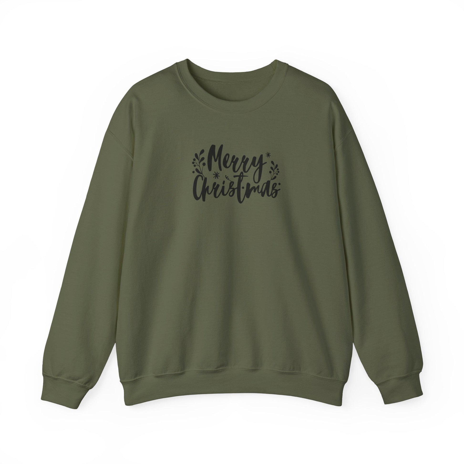 Merry Christmas Family Matching Sweatshirt, Holiday Crewneck Shirt, Xmas Gift, Winter Pullover, Festive Top, Modern Holiday Top, Basic Xmas