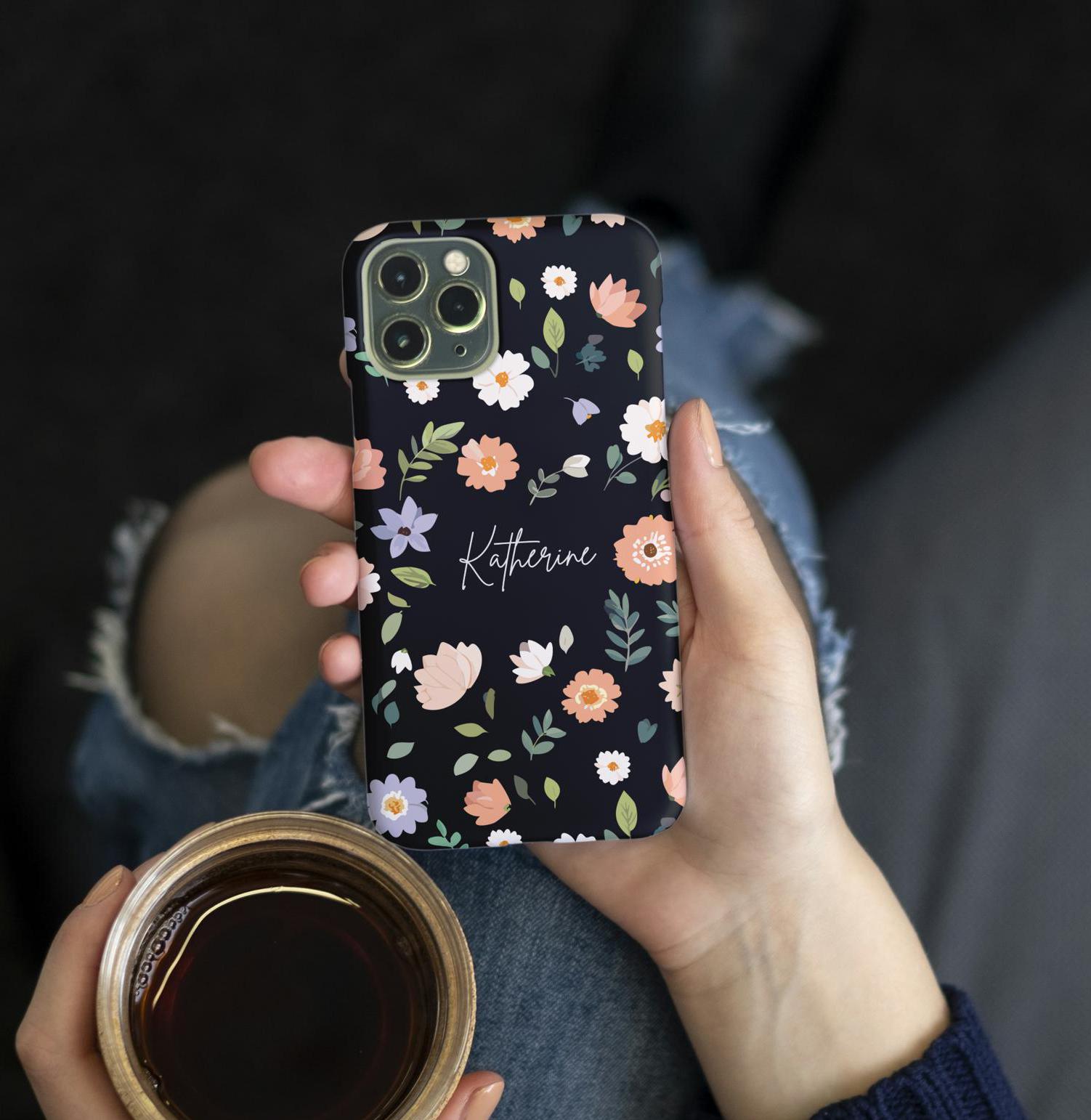 Custom Tough Magnetic Phone Case - Personalized Protective Phone Cover, Strong Magnet Case, iPhone 14 & 15, Tough Phone Shell