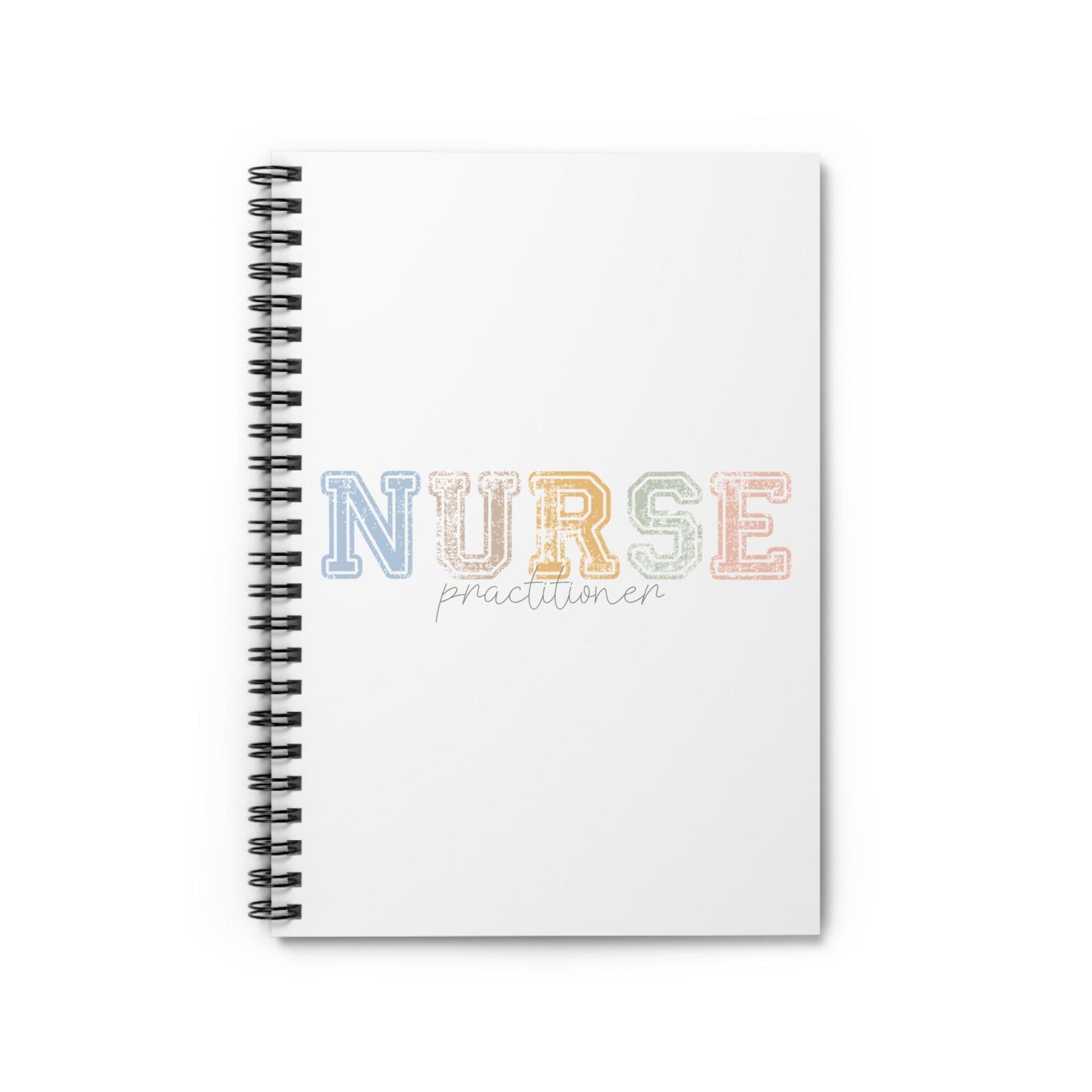 Boho Nurse Practitioner Unisex Journal, Medical Student Gift, Spiral Notebook, Ruled Line, Nursing School Supplies, Healthcare Professional