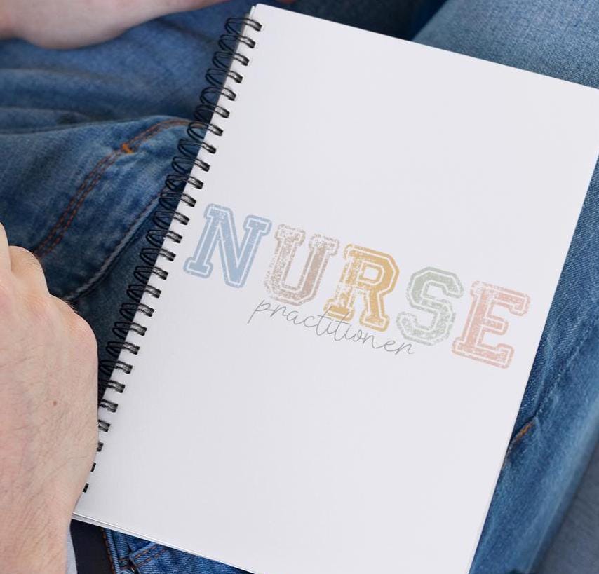 Boho Nurse Practitioner Unisex Journal, Medical Student Gift, Spiral Notebook, Ruled Line, Nursing School Supplies, Healthcare Professional