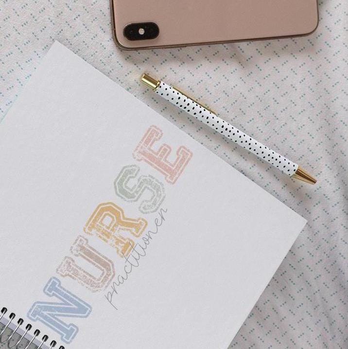 Boho Nurse Practitioner Unisex Journal, Medical Student Gift, Spiral Notebook, Ruled Line, Nursing School Supplies, Healthcare Professional