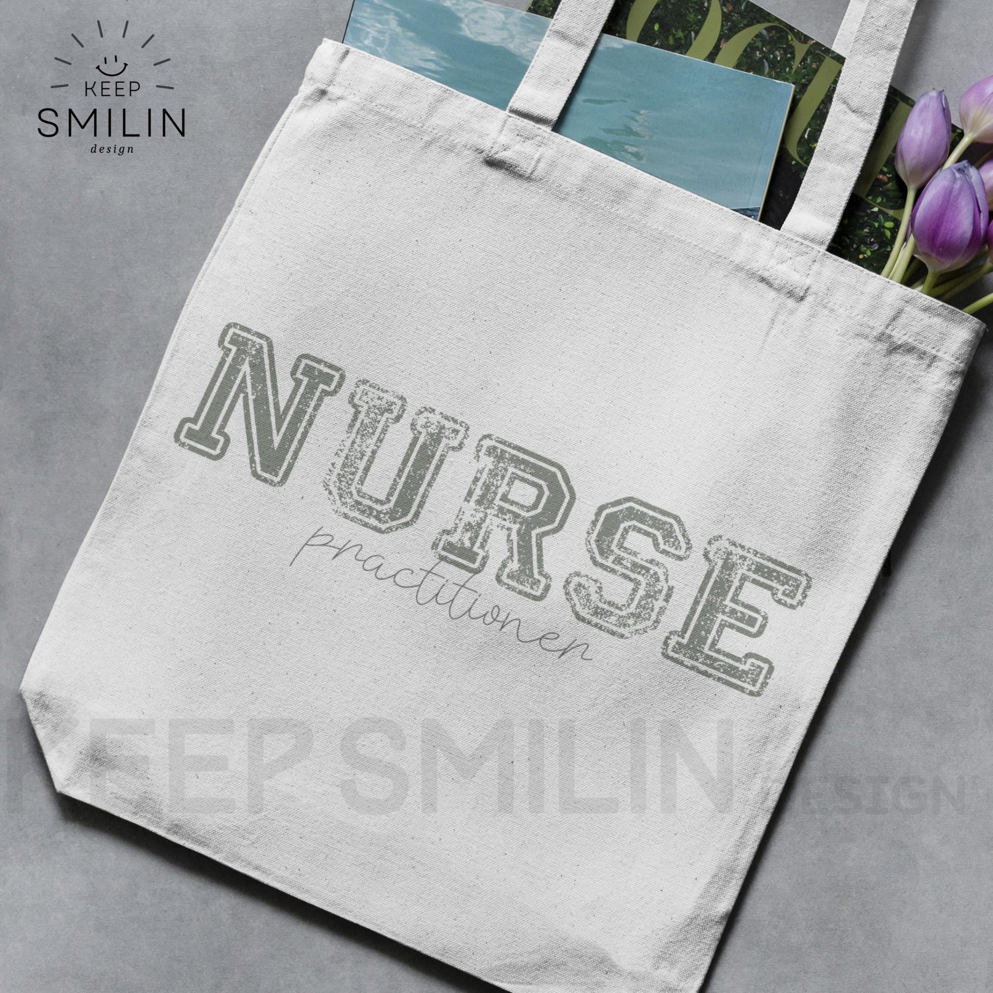 Modern Unisex Nurse Practitioner Tote Bag, Healthcare Worker Gift, Medical Professional Carryall, Nursing Student Shoulder Bag, Hospital