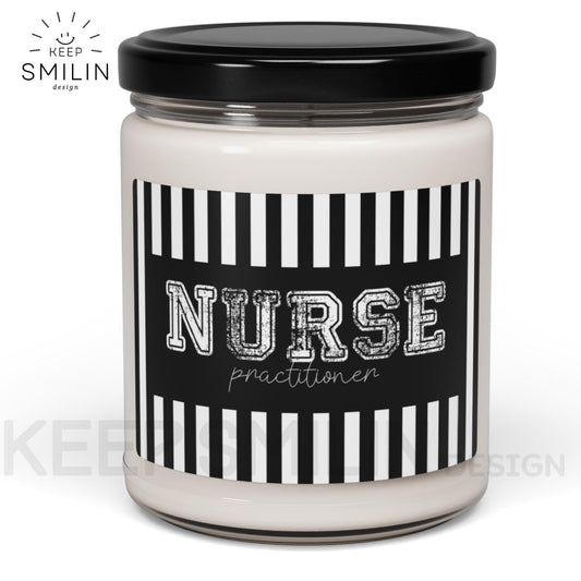 Soy Candle, Nurse Practitioner Unisex Modern Gift, Aromatherapy Home Decor, Relaxing Candle, Healthcare Appreciation Gift, Hand-Poured