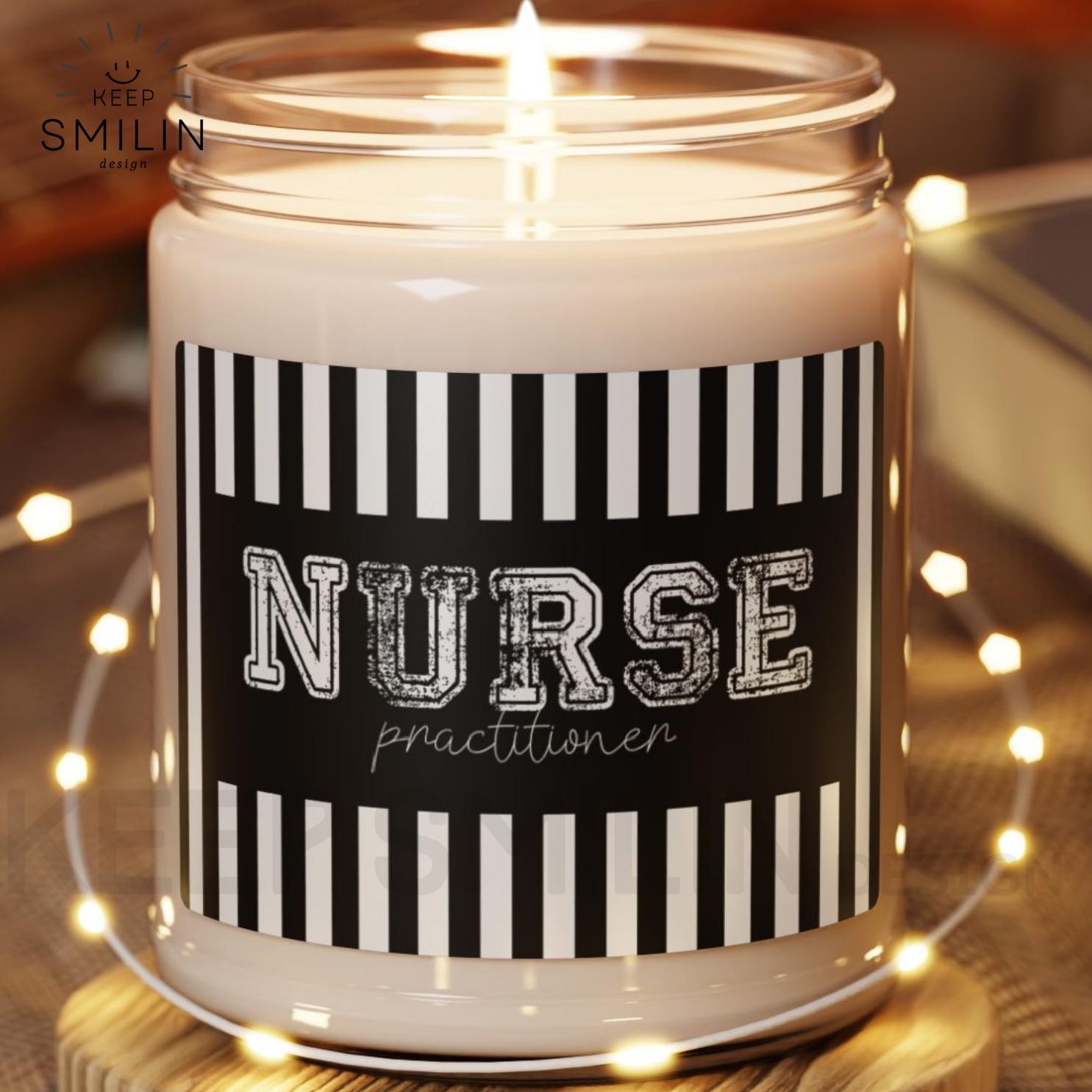Soy Candle, Nurse Practitioner Unisex Modern Gift, Aromatherapy Home Decor, Relaxing Candle, Healthcare Appreciation Gift, Hand-Poured
