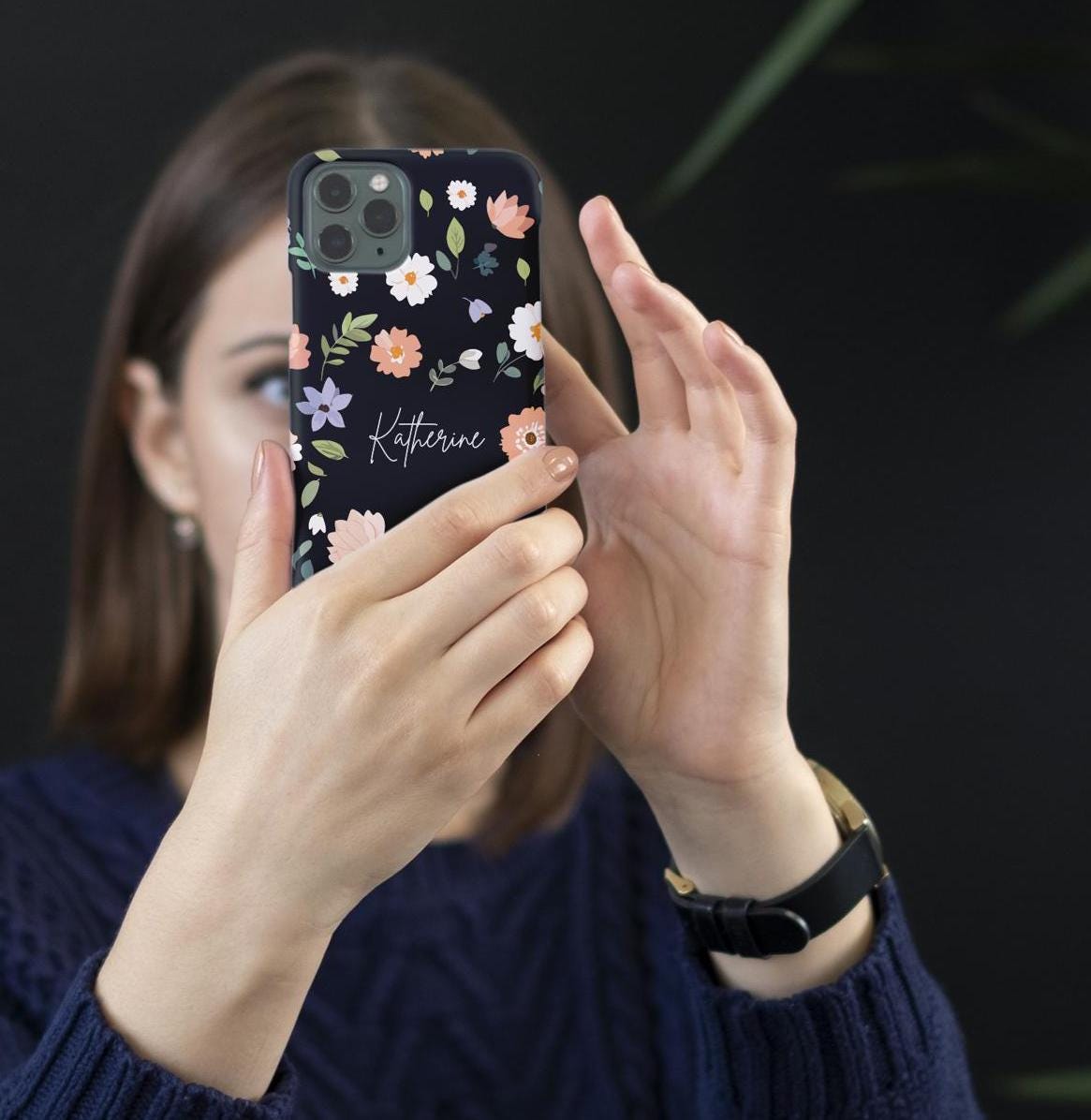 Custom Tough Magnetic Phone Case - Personalized Protective Phone Cover, Strong Magnet Case, iPhone 14 & 15, Tough Phone Shell