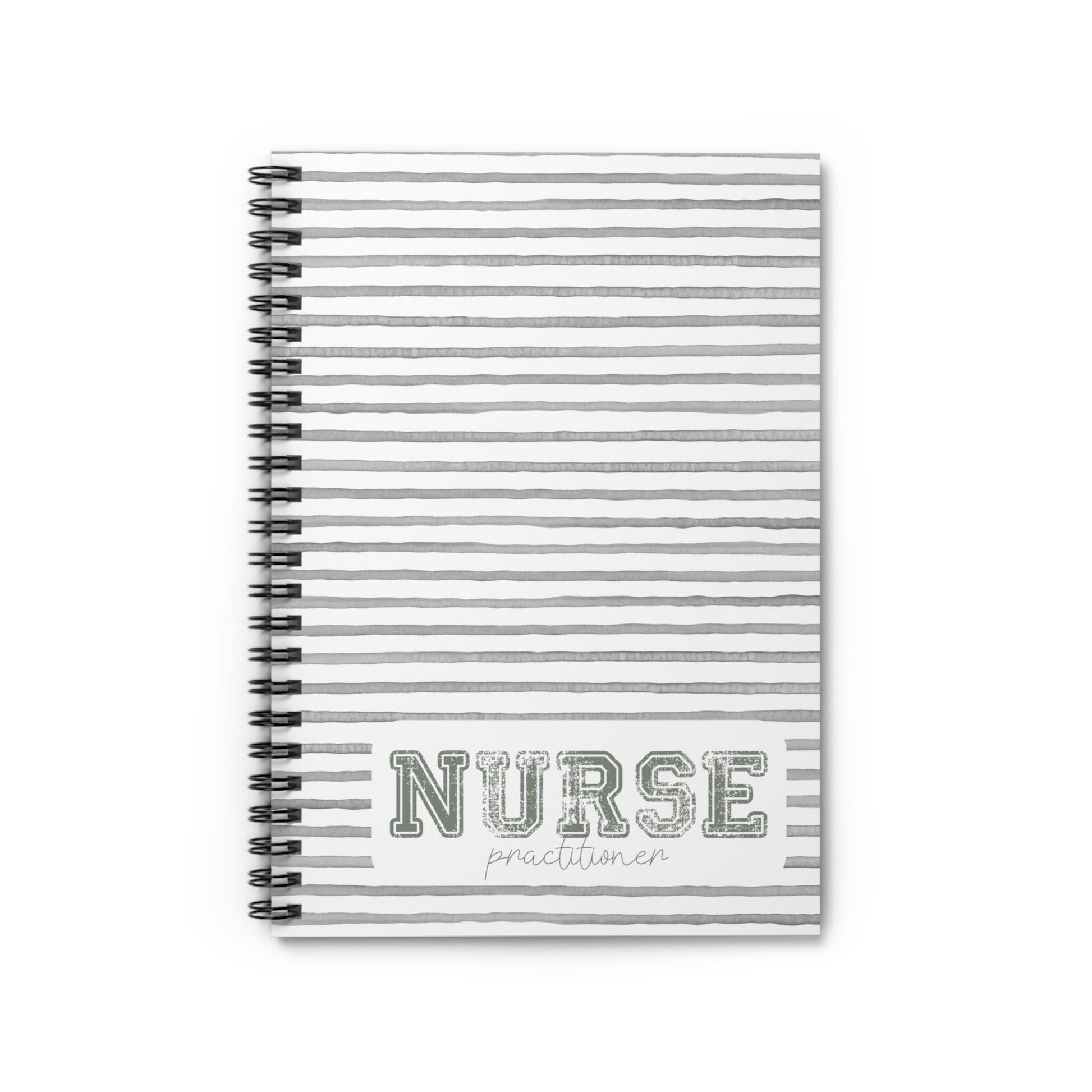 Nurse Practitioner Unisex Journal, Medical Student Gift, Spiral Notebook, Ruled Line, Nursing School Supplies, Healthcare Professional
