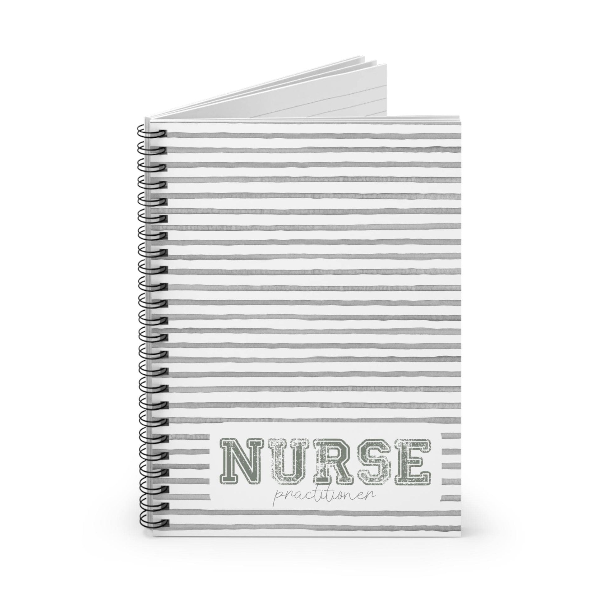 Nurse Practitioner Unisex Journal, Medical Student Gift, Spiral Notebook, Ruled Line, Nursing School Supplies, Healthcare Professional