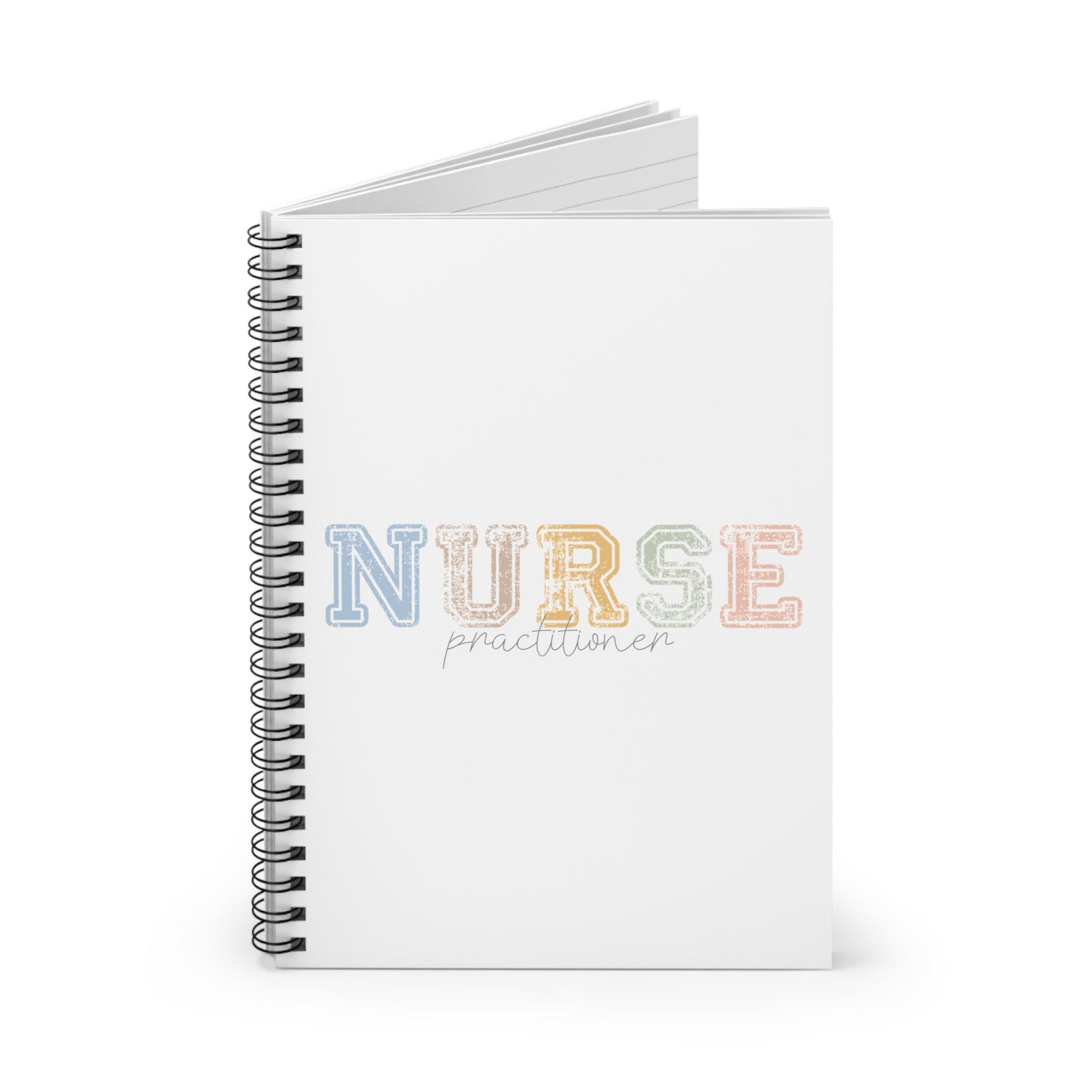 Boho Nurse Practitioner Unisex Journal, Medical Student Gift, Spiral Notebook, Ruled Line, Nursing School Supplies, Healthcare Professional