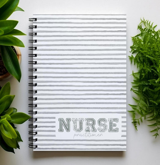Nurse Practitioner Unisex Journal, Medical Student Gift, Spiral Notebook, Ruled Line, Nursing School Supplies, Healthcare Professional