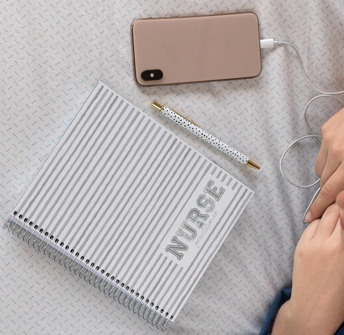 Nurse Practitioner Unisex Journal, Medical Student Gift, Spiral Notebook, Ruled Line, Nursing School Supplies, Healthcare Professional