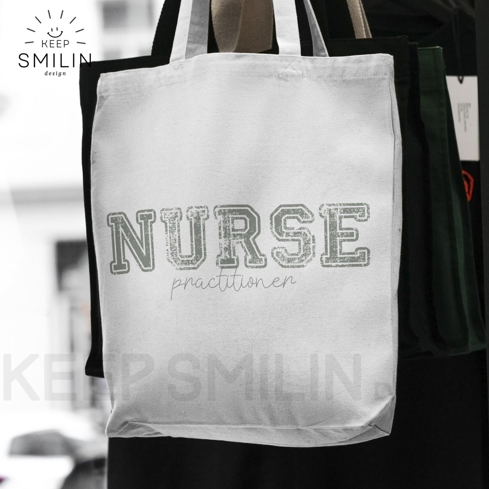 Modern Unisex Nurse Practitioner Tote Bag, Healthcare Worker Gift, Medical Professional Carryall, Nursing Student Shoulder Bag, Hospital