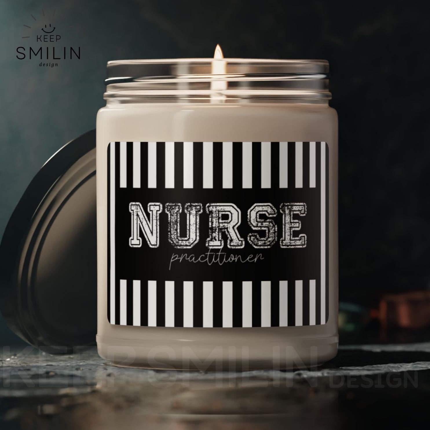 Soy Candle, Nurse Practitioner Unisex Modern Gift, Aromatherapy Home Decor, Relaxing Candle, Healthcare Appreciation Gift, Hand-Poured