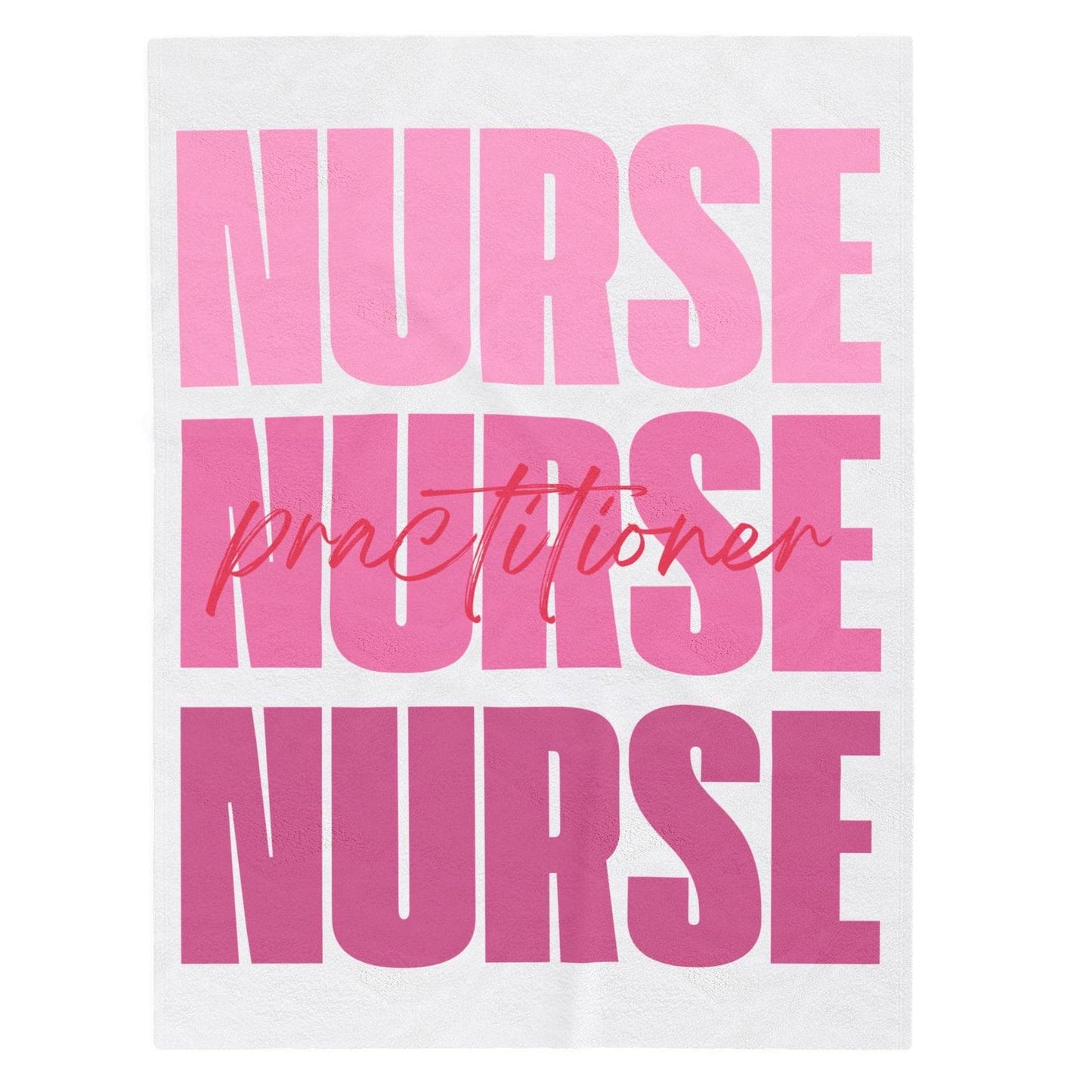 Nurse Practitioner Velveteen Blanket, Super Soft - Cozy Medical Gift, Warm Healthcare Throw, Soft Fleece Nurse Blankie, Doctor Appreciation