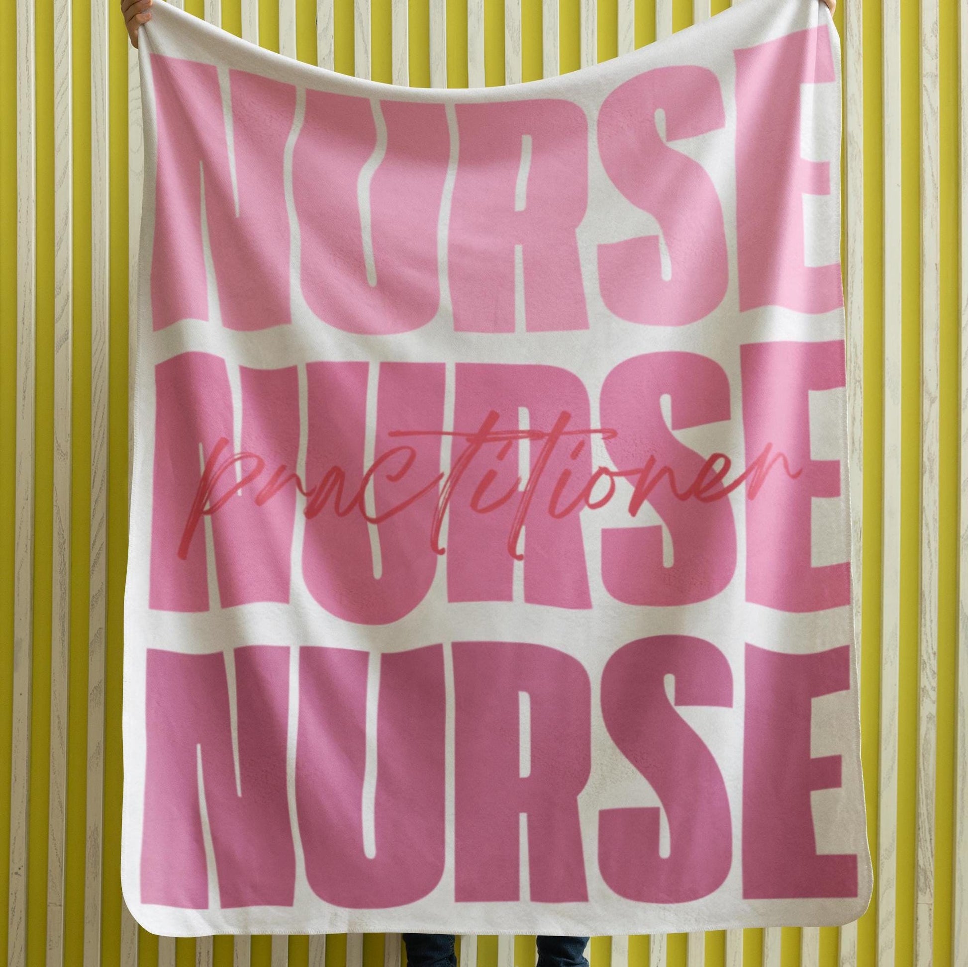 Nurse Practitioner Velveteen Blanket, Super Soft - Cozy Medical Gift, Warm Healthcare Throw, Soft Fleece Nurse Blankie, Doctor Appreciation