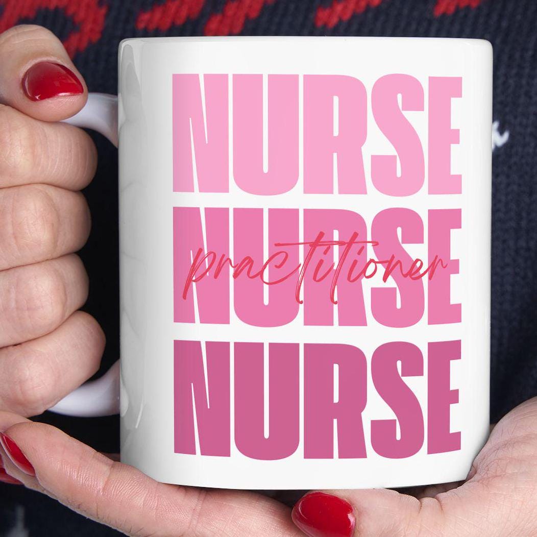 Nurse Practitioner Mug, RN Coffee Cup, Healthcare Gift, Medical Office Decor, Nursing Student Present, Graduation Mug