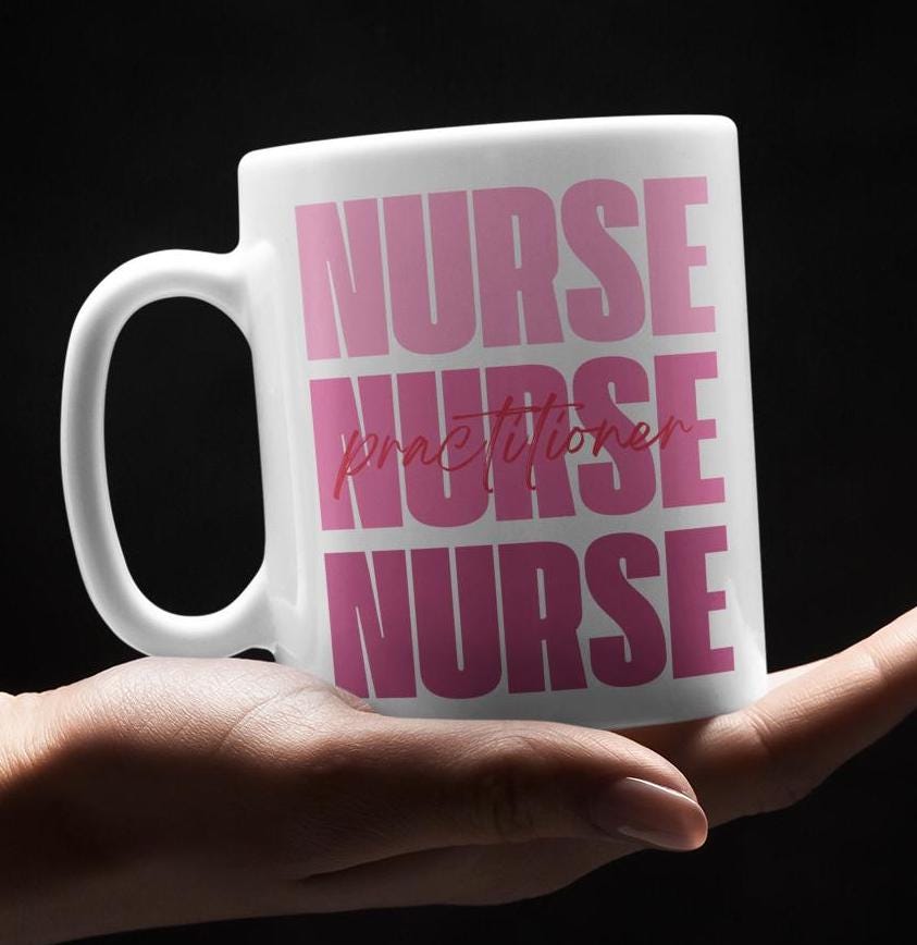 Nurse Practitioner Mug, RN Coffee Cup, Healthcare Gift, Medical Office Decor, Nursing Student Present, Graduation Mug