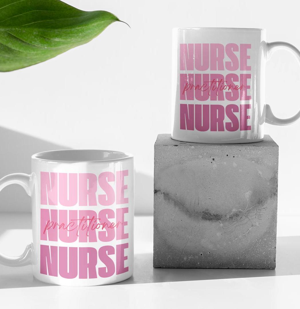 Nurse Practitioner Mug, RN Coffee Cup, Healthcare Gift, Medical Office Decor, Nursing Student Present, Graduation Mug