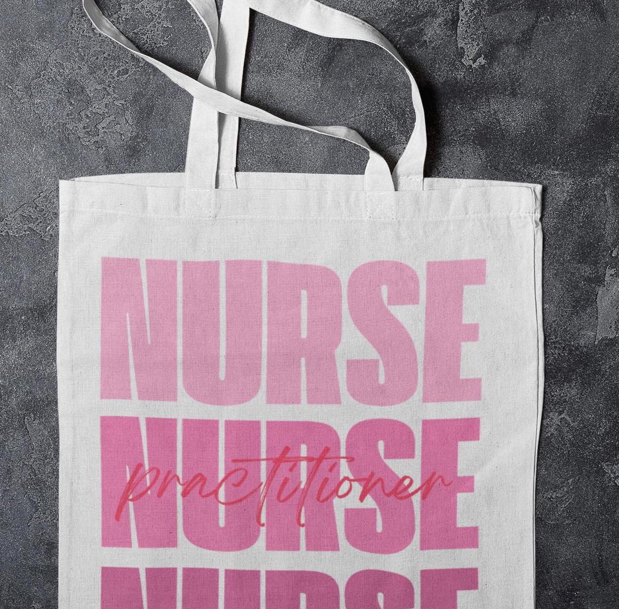 Nurse Practitioner Tote Bag - Medical Professional Gift, Healthcare Worker Appreciation, RN Student Bag, Nurse Graduation Gift, Hospital