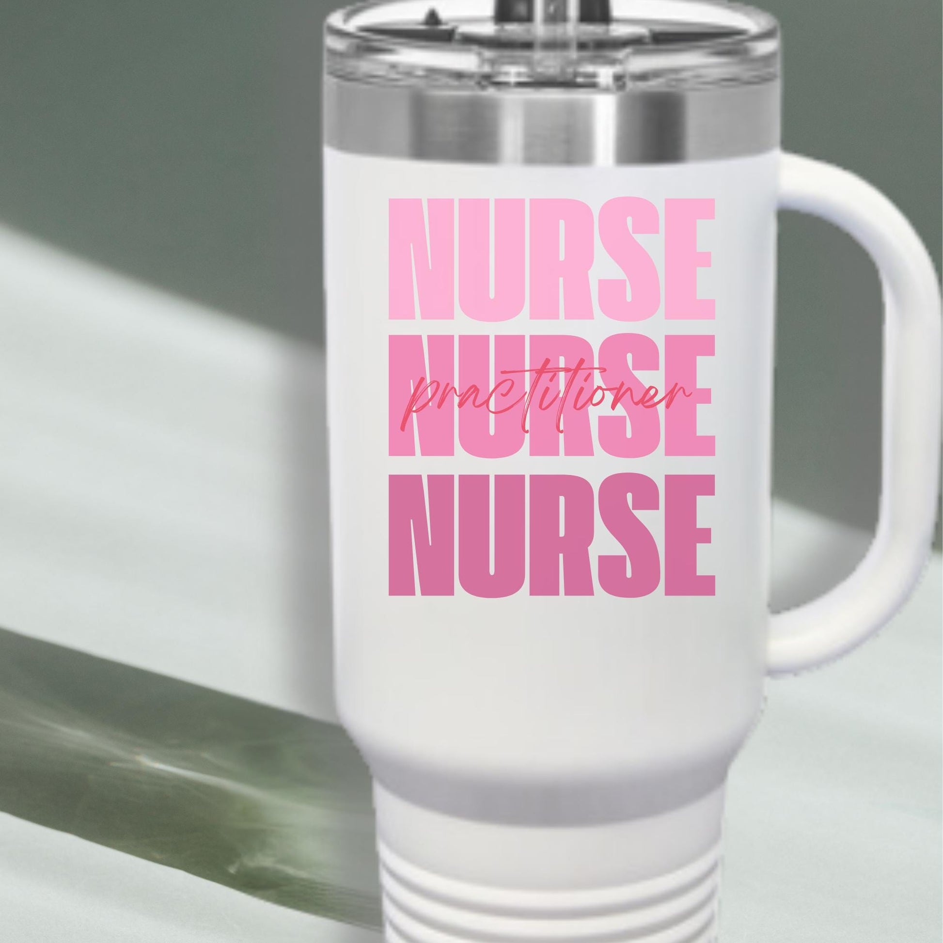 Nurse Practitioner Travel Mug, 40oz Insulated Travel Cup for Nursing Student, RN Graduation Gift, Medical Professional Appreciation,