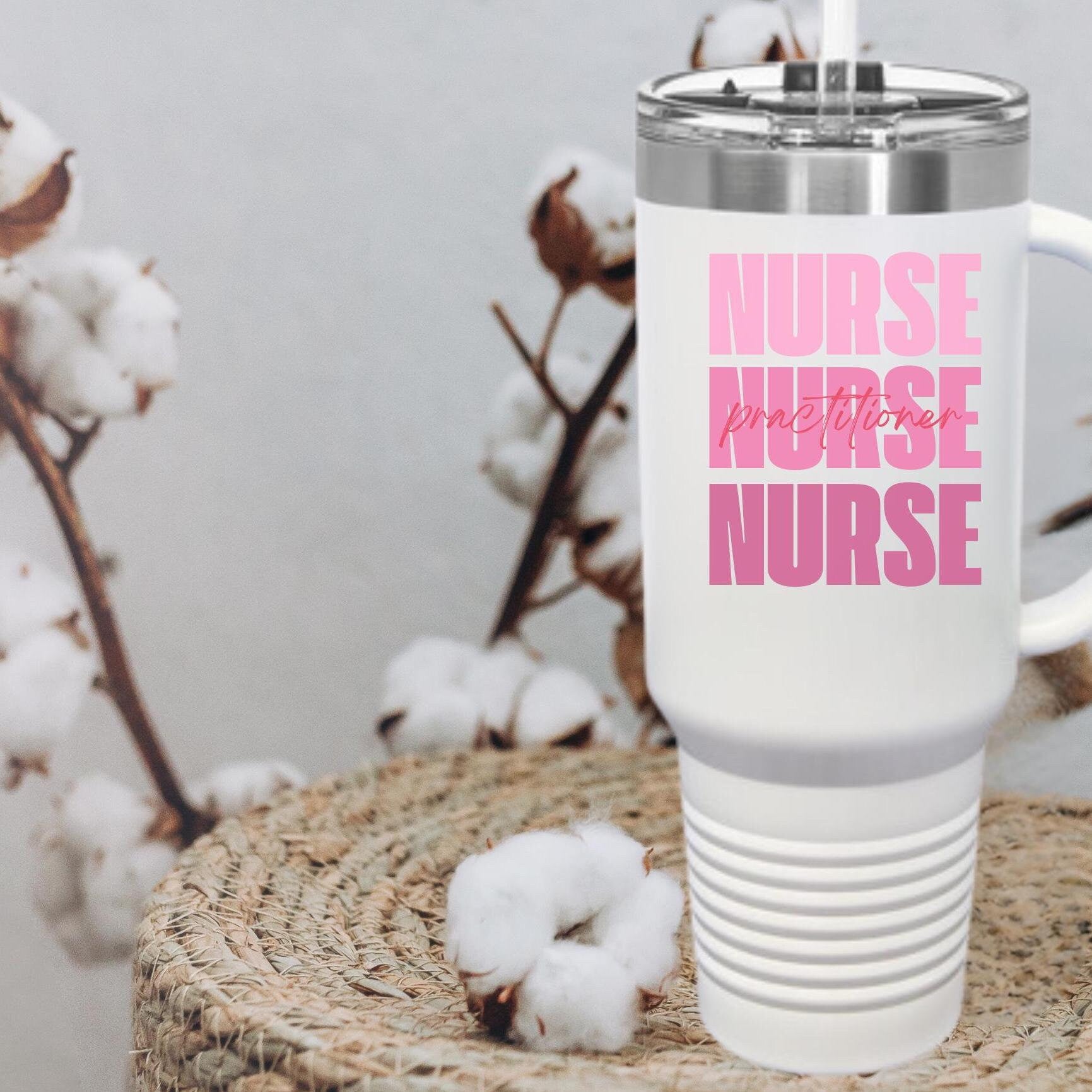 Nurse Practitioner Travel Mug, 40oz Insulated Travel Cup for Nursing Student, RN Graduation Gift, Medical Professional Appreciation,