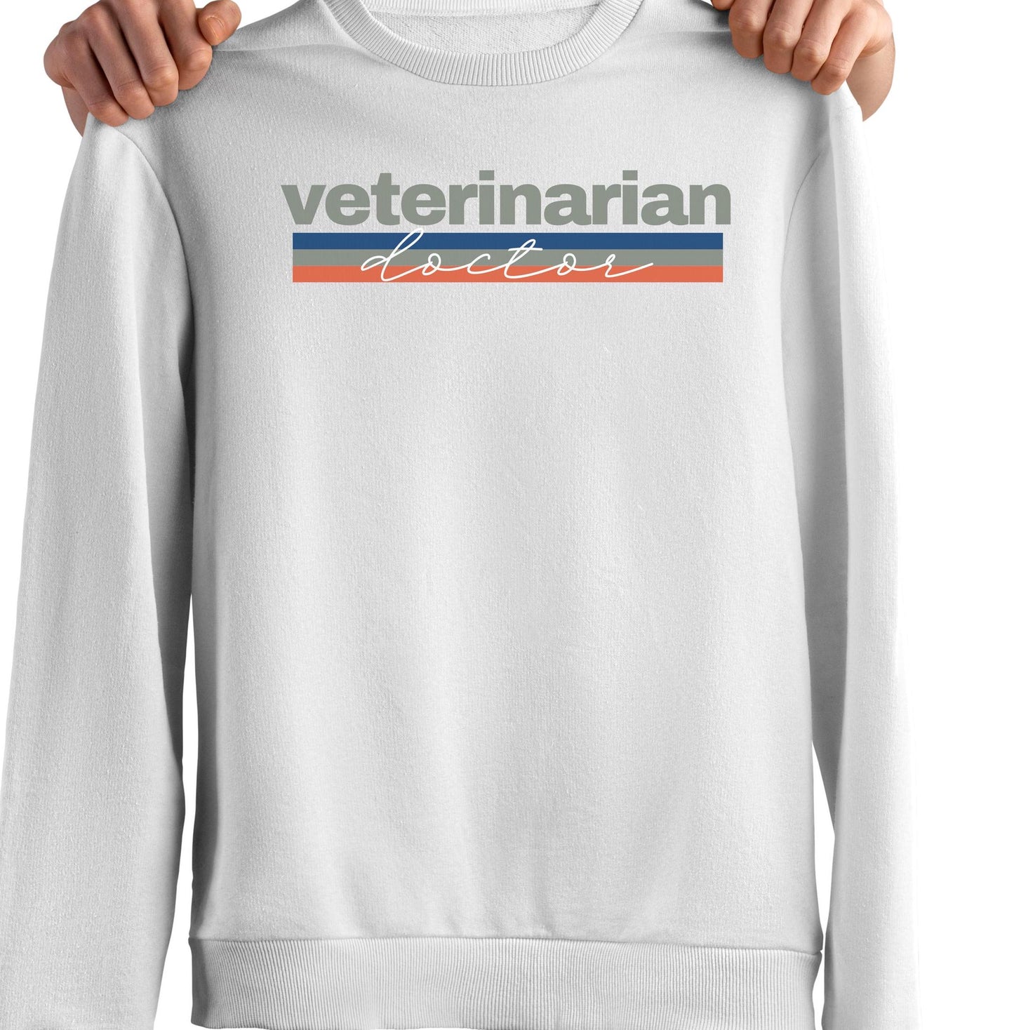 Veterinarian Doctor Crewneck Sweatshirt - Animal Lover Gift, Vet Tech Apparel, Pet Doctor Jumper, Vet Clinic Uniform, Veterinary Office