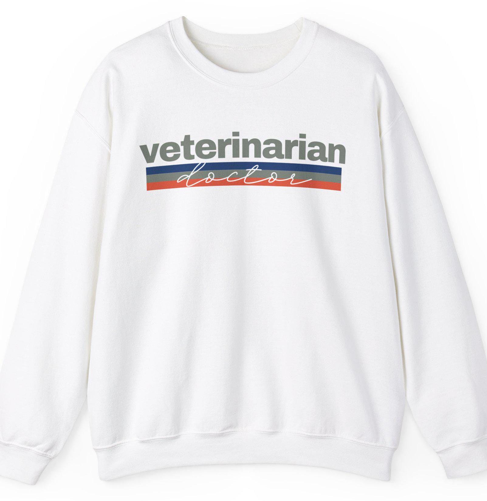Veterinarian Doctor Crewneck Sweatshirt - Animal Lover Gift, Vet Tech Apparel, Pet Doctor Jumper, Vet Clinic Uniform, Veterinary Office