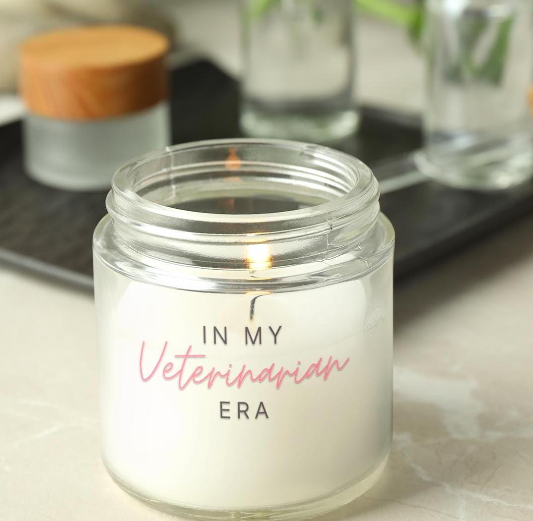 Soy Candle, Veterinarian Era Theme, 9oz, 3 Scents, Relaxation Gift, Aromatherapy Candle, Home Decor Gift, Holiday Gift, Pet Lover Gift