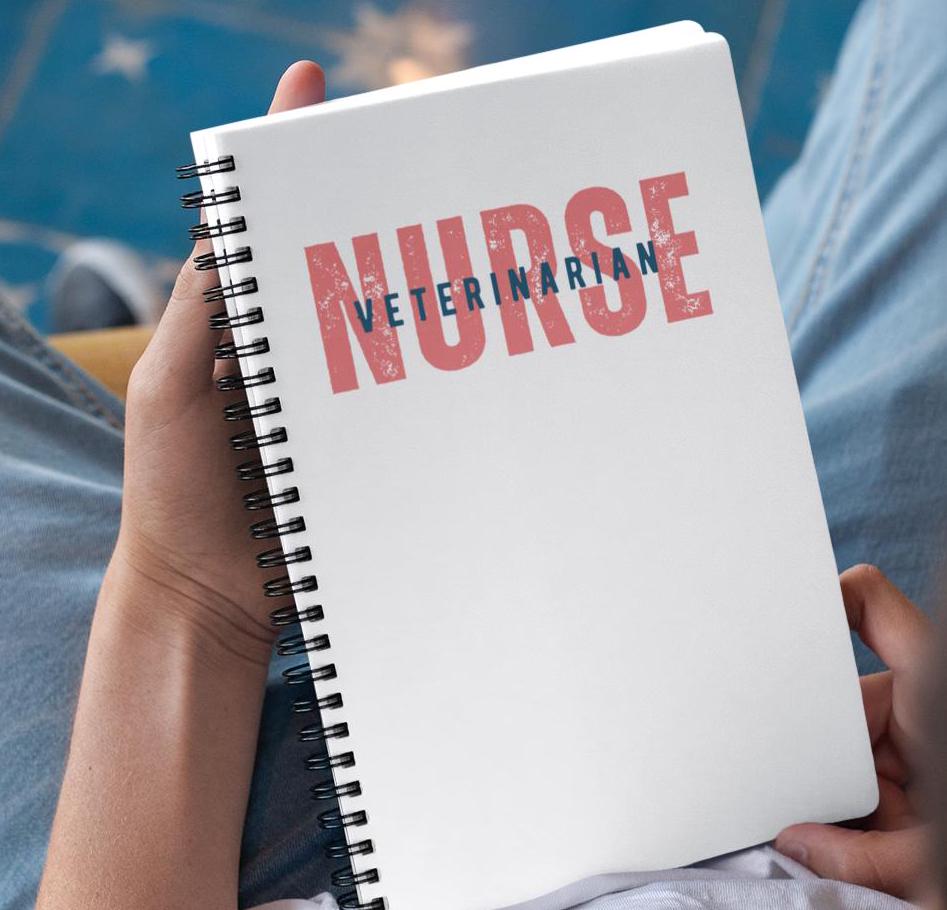Veterinarian Nurse Journal, Spiral Notebook for Notes, Ruled Line Planner, Animal Lover Diary, Gift for Vet Tech, Pet Care Organizer