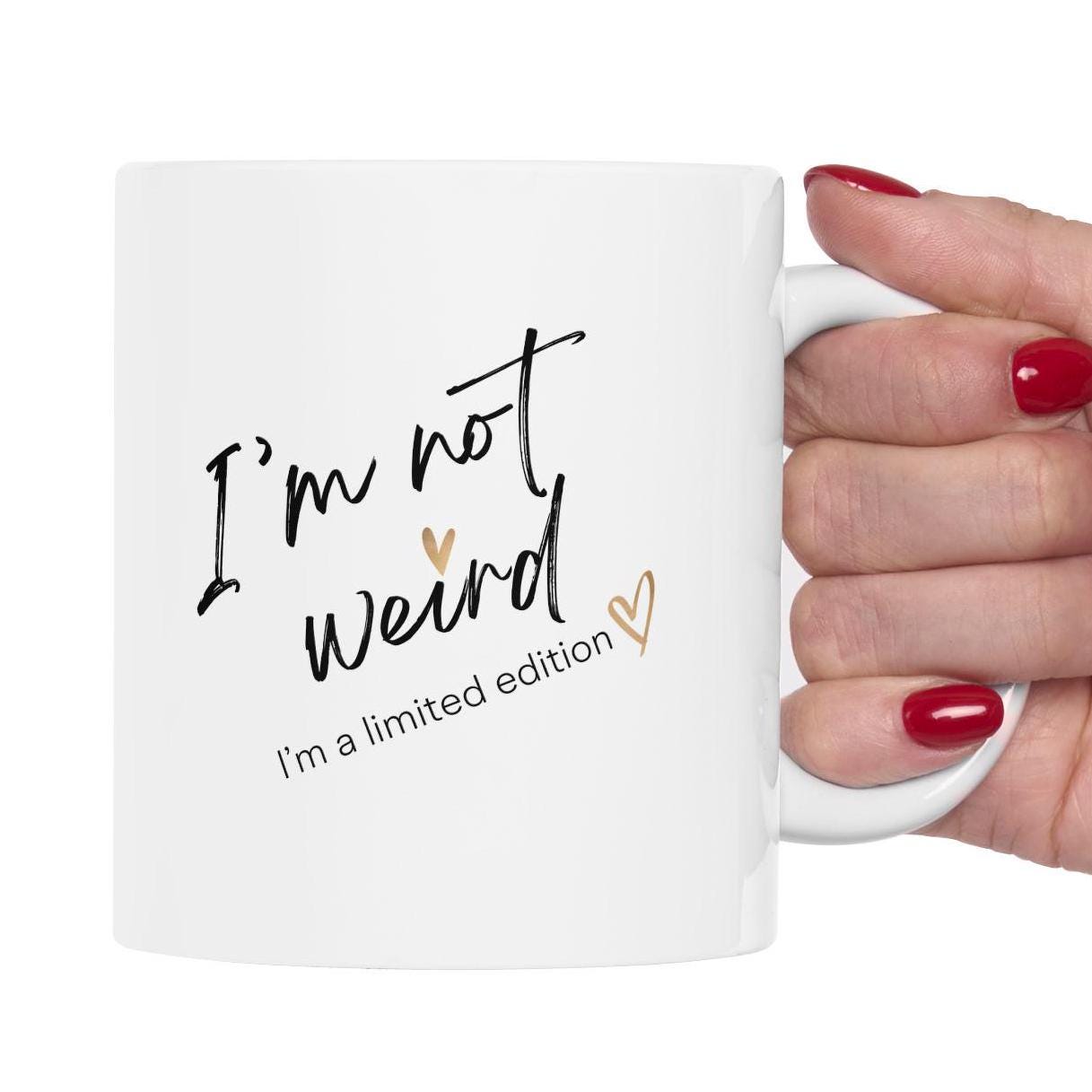 Ceramic Mug, Unique Limited Edition Coffee Cup, Quirky Funny Tea Mug, Novelty Gift Idea, Birthday Mug, Cute Office Desk Decor, 11oz, 15oz