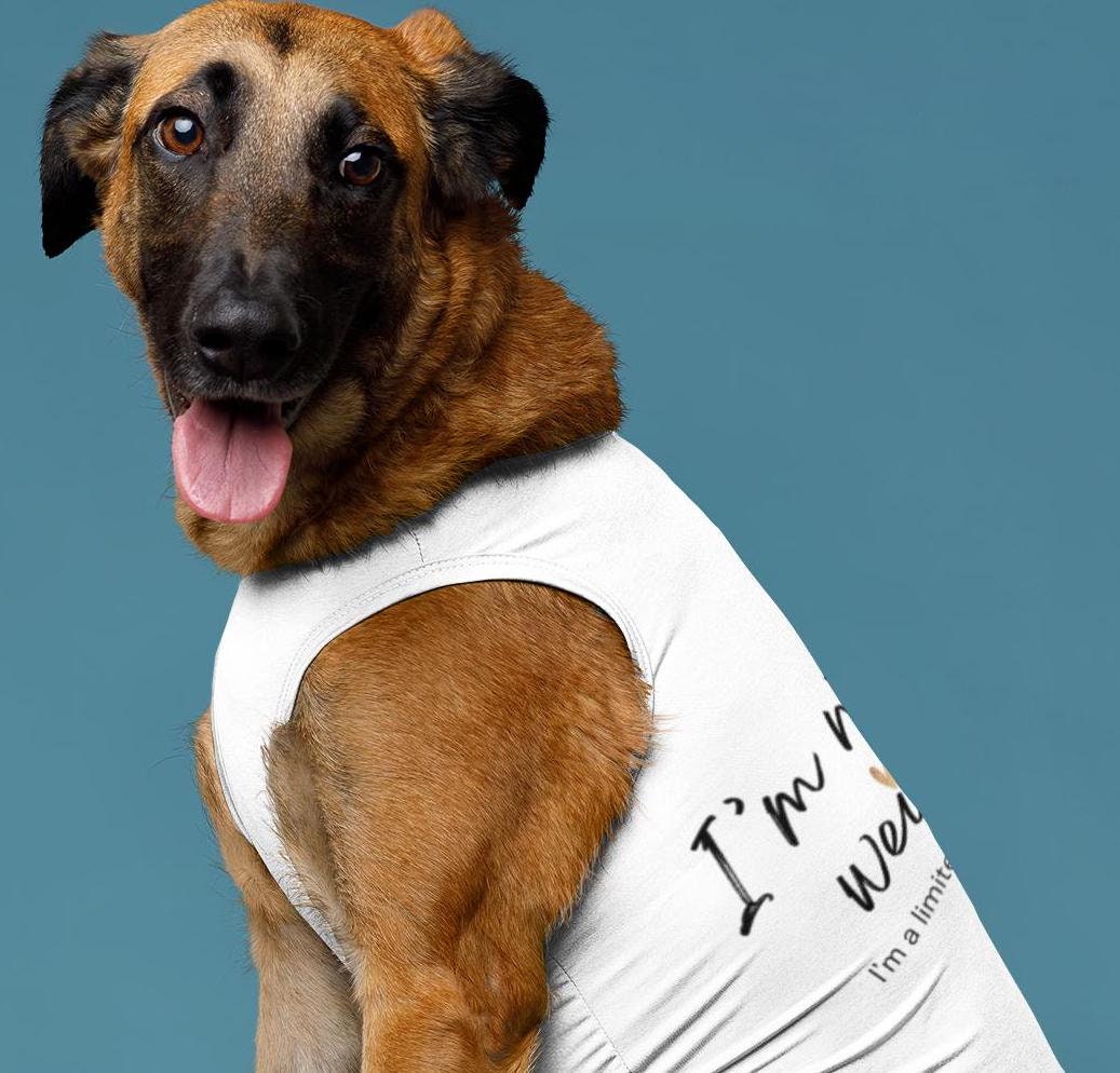 Limited Edition Dog Tank Top, Funny Pet Shirt, Dog Lover Gift,Cute Doggie Tee, Quirky Animal Apparel, pet matching shirt, Dog lover gift