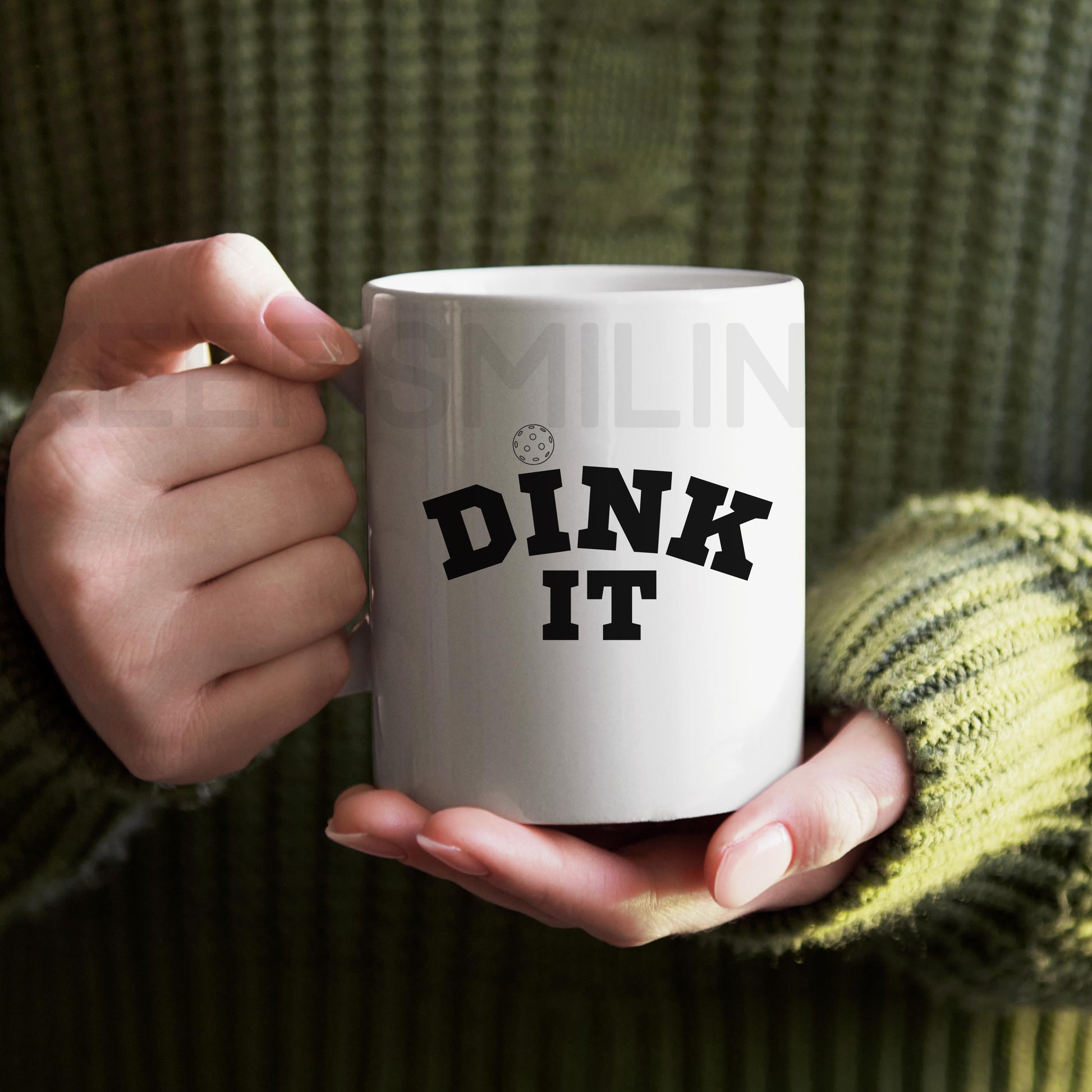 Dink It Mug, Pickleball lover - Ceramic Coffee Cup for Sports Fans, Gift for Pickleball Player, Unique Drinkware, Pickleball Tournament Gift