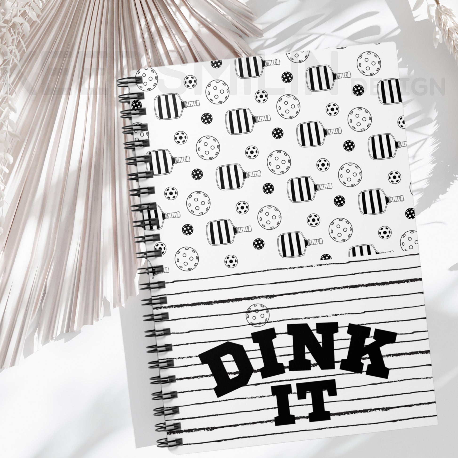 Dink It Journal Pickleball Spiral Notebook - Ruled Line, Notebook for Pickleball Lover, Pickleball Gift, Pickleball Accessory, Ruled Line