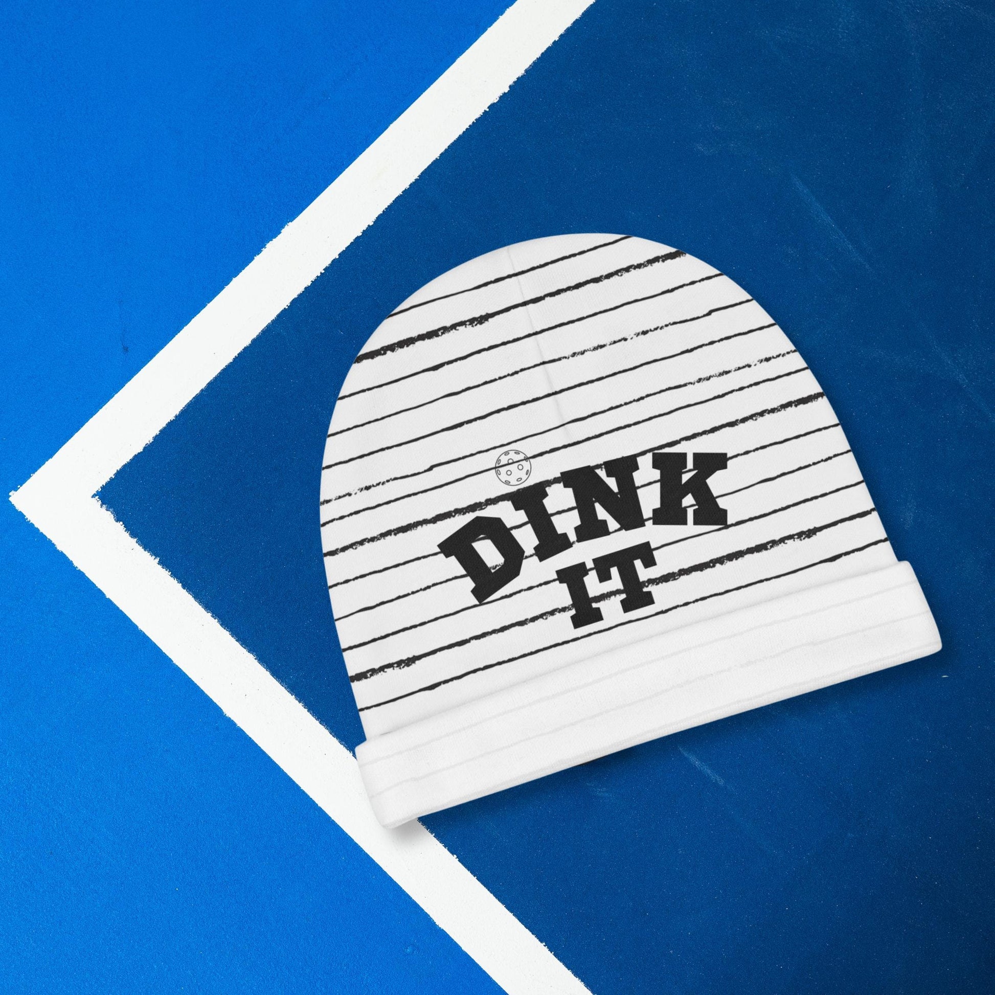 Dink It Baby Beanie - Cute Infant Knit Hat, Newborn Winter Cap, Gender Neutral Baby Shower Gift, Knit Beanie for Pickle Lover