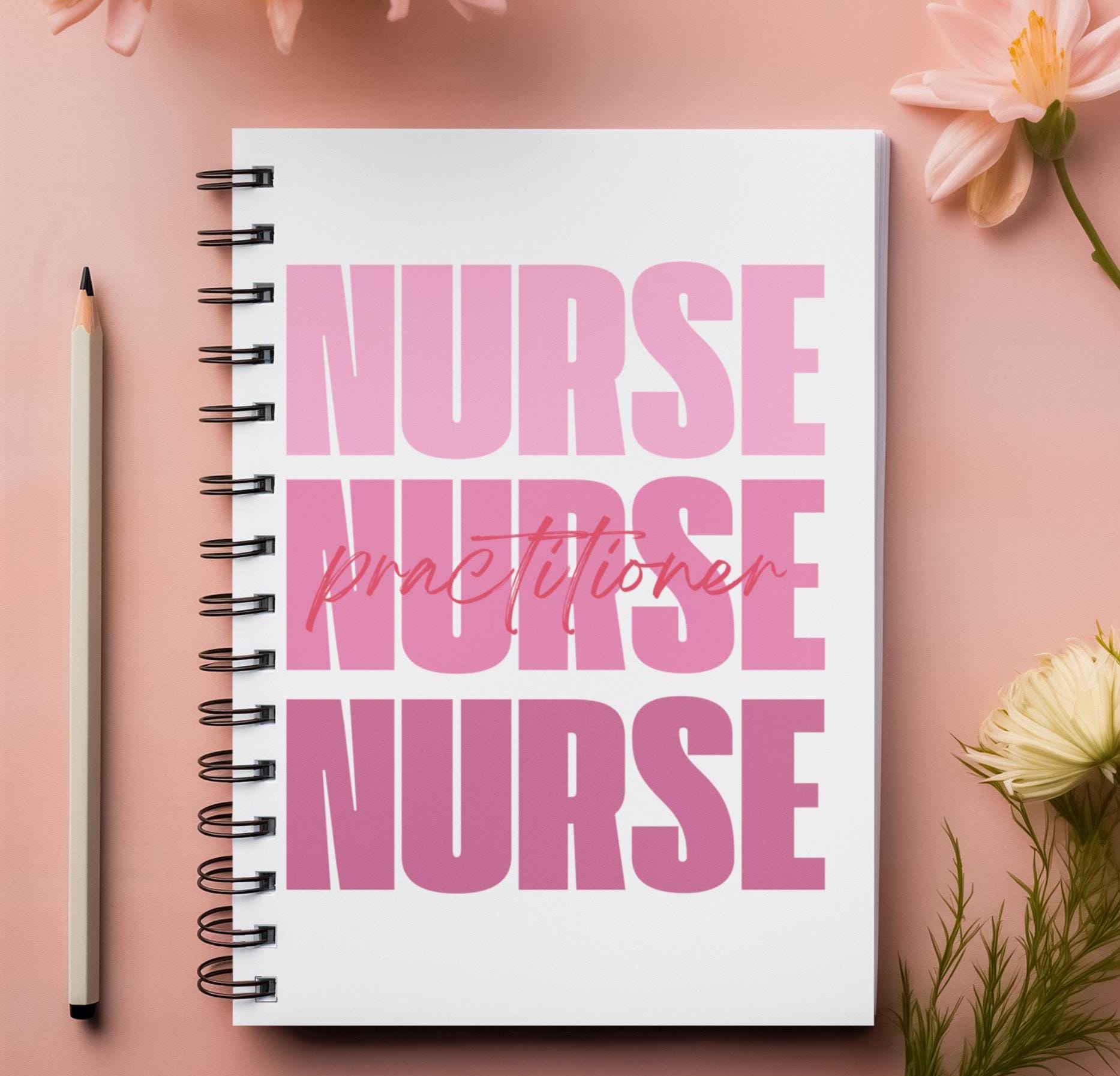 Nurse Practitioner Journal - Spiral Notebook Ruled Line, Medical Student Diary, Healthcare Graduation Gift, Doctor Notebook, Nursing School