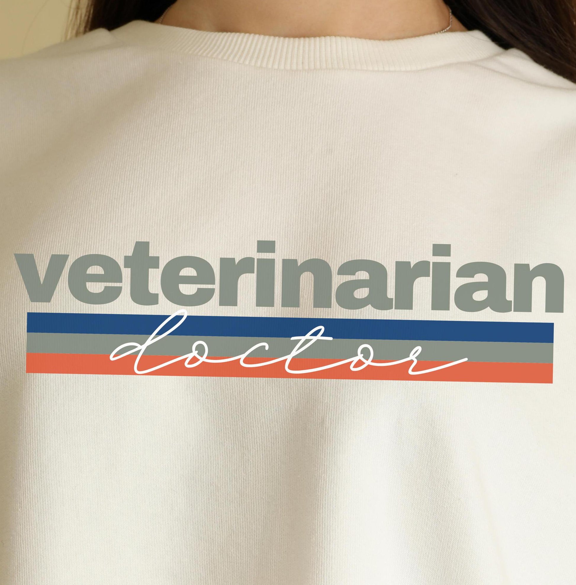 Veterinarian Doctor Crewneck Sweatshirt - Animal Lover Gift, Vet Tech Apparel, Pet Doctor Jumper, Vet Clinic Uniform, Veterinary Office