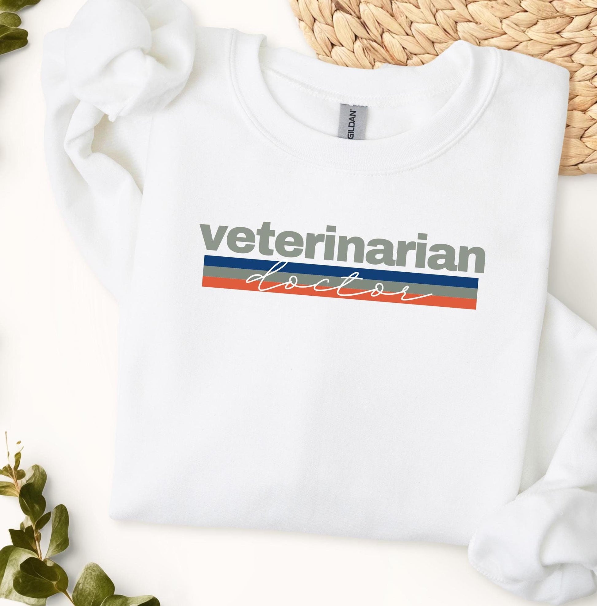 Veterinarian Doctor Crewneck Sweatshirt - Animal Lover Gift, Vet Tech Apparel, Pet Doctor Jumper, Vet Clinic Uniform, Veterinary Office