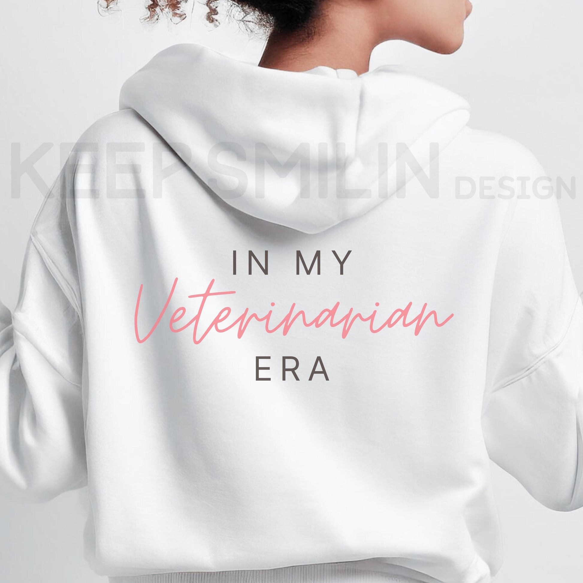 Veterinarian Era Hoodie Sweatshirt, Animal Lover Gift, Veterinarian Apparel, Vet Tech Pullover, Pet Lover Clothing, Unisex Hooded Jumper