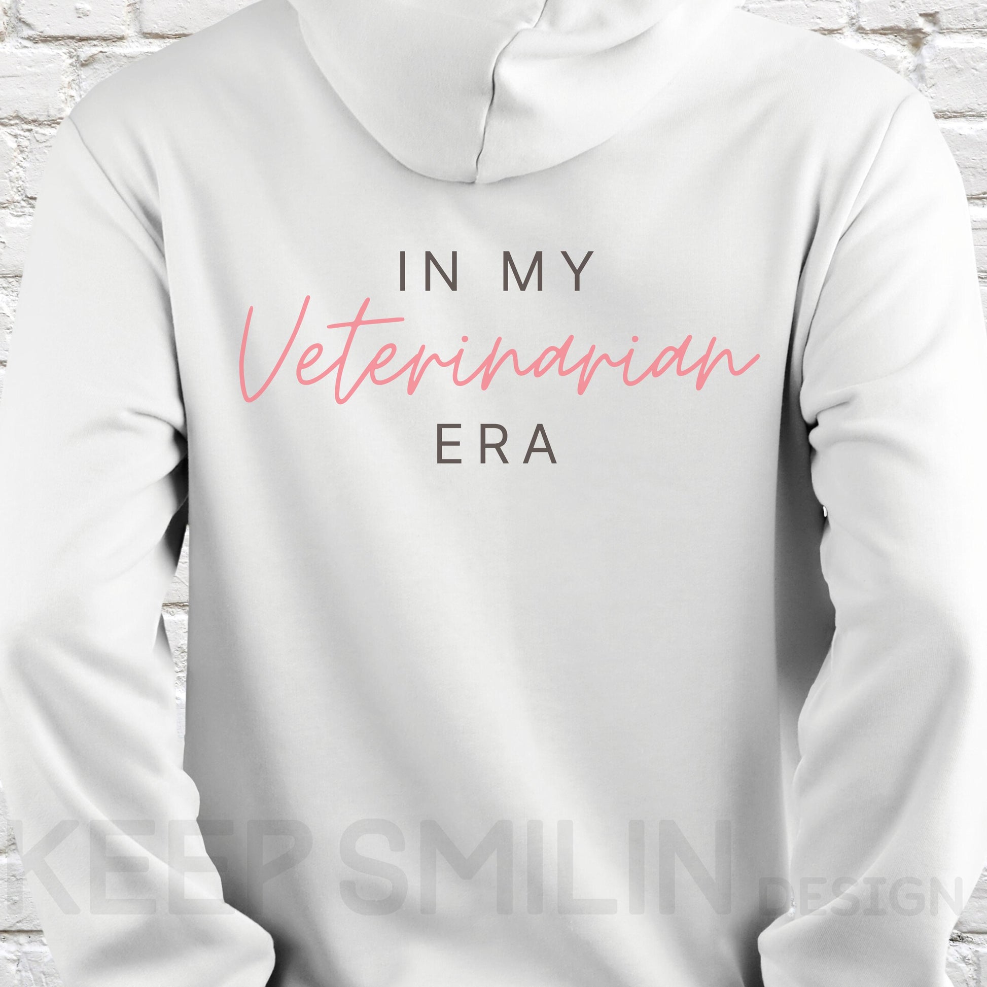 Veterinarian Era Hoodie Sweatshirt, Animal Lover Gift, Veterinarian Apparel, Vet Tech Pullover, Pet Lover Clothing, Unisex Hooded Jumper