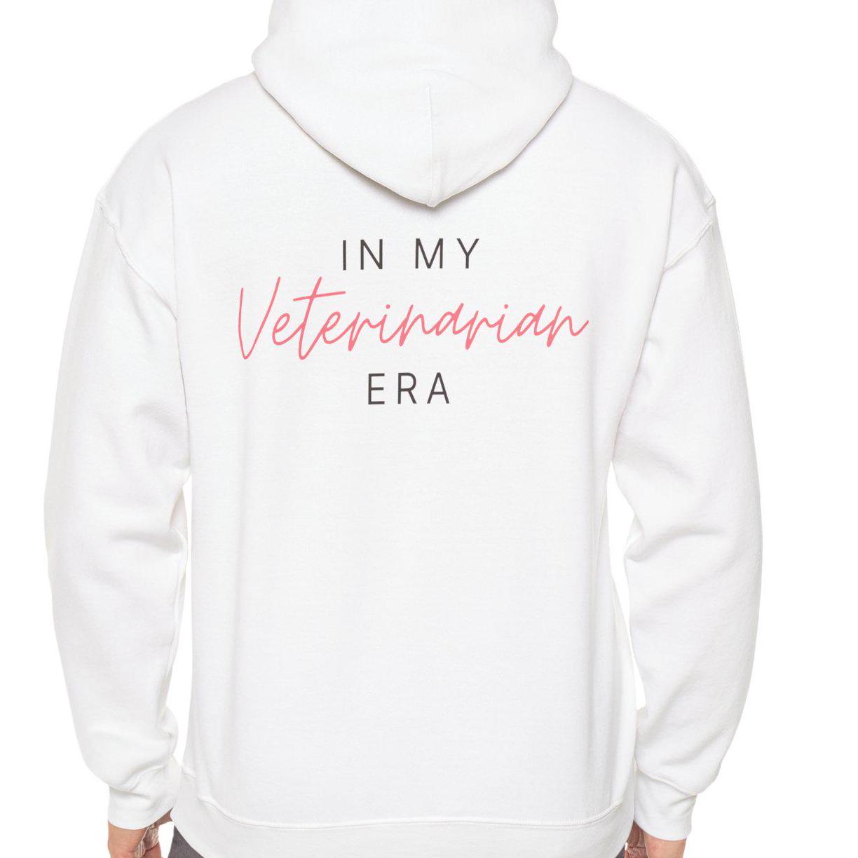 Veterinarian Era Hoodie Sweatshirt, Animal Lover Gift, Veterinarian Apparel, Vet Tech Pullover, Pet Lover Clothing, Unisex Hooded Jumper