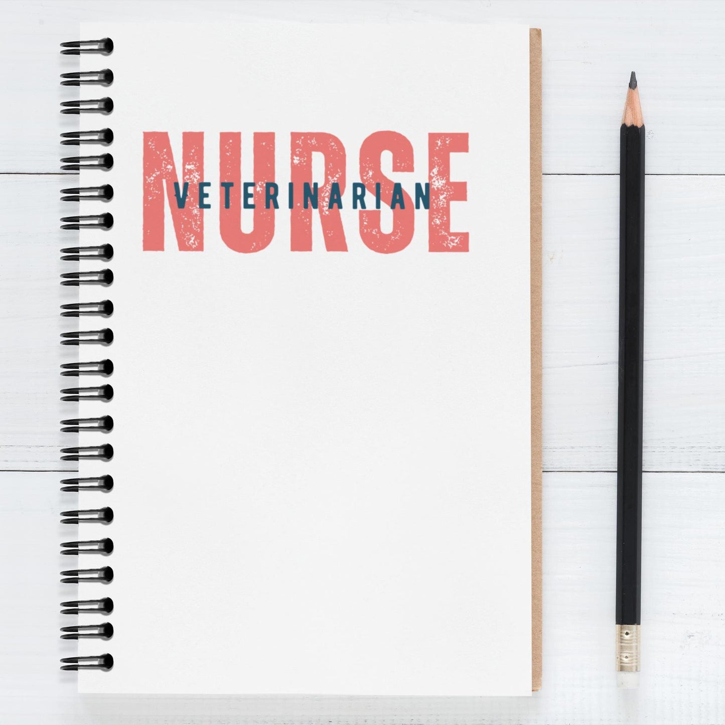 Veterinarian Nurse Journal, Spiral Notebook for Notes, Ruled Line Planner, Animal Lover Diary, Gift for Vet Tech, Pet Care Organizer