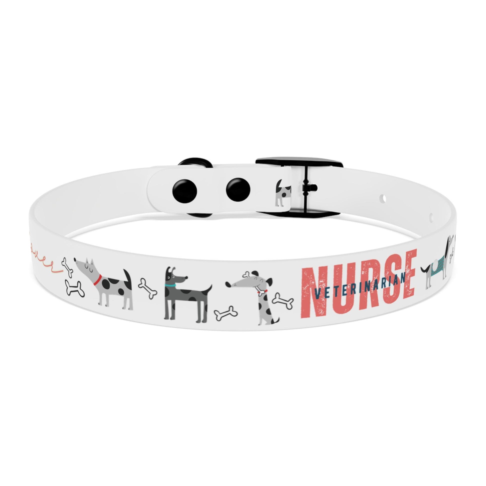 Dog Collar, Veterinarian Nurse Lover Pet Accessory, Animal Care Gift, Dog Lover Present, Vet Tech Neckwear, Animal Clinic Badge Holder