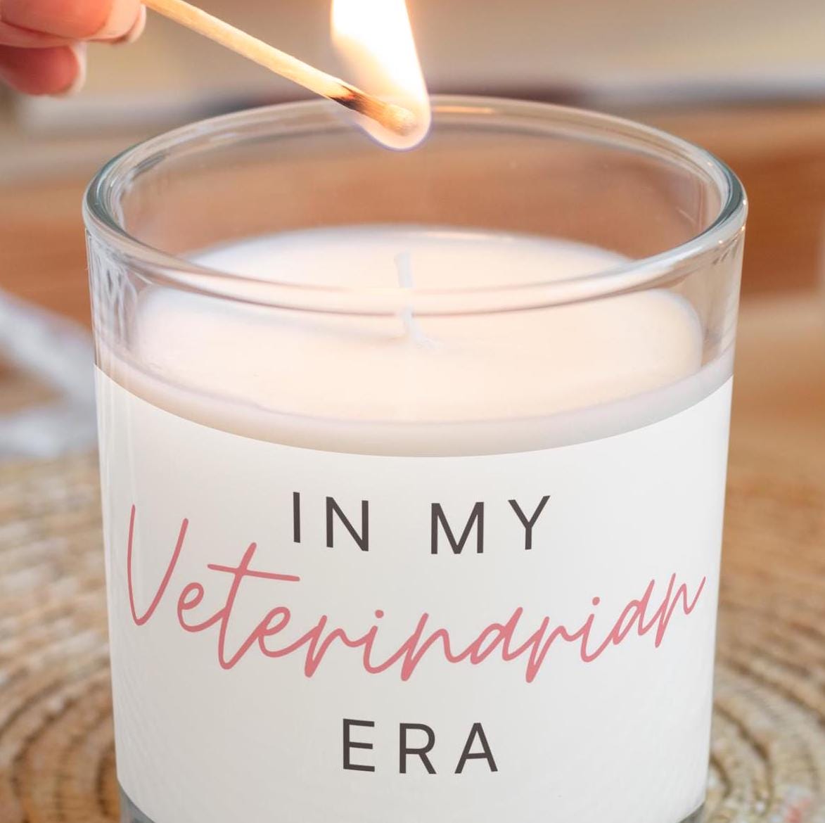 Soy Candle, Veterinarian Era Theme, 9oz, 3 Scents, Relaxation Gift, Aromatherapy Candle, Home Decor Gift, Holiday Gift, Pet Lover Gift