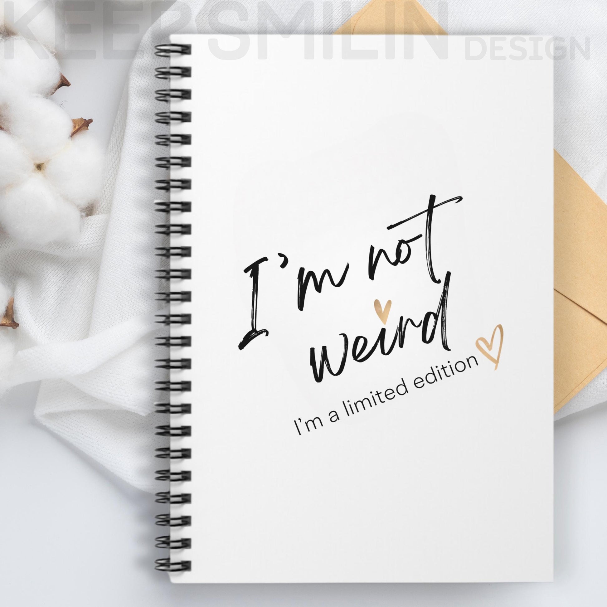 Limited Edition Spiral Notebook - Ruled Line Journal for Unique Minds, Writing Journal, Personal Diary, Gift for Writers, Stationery