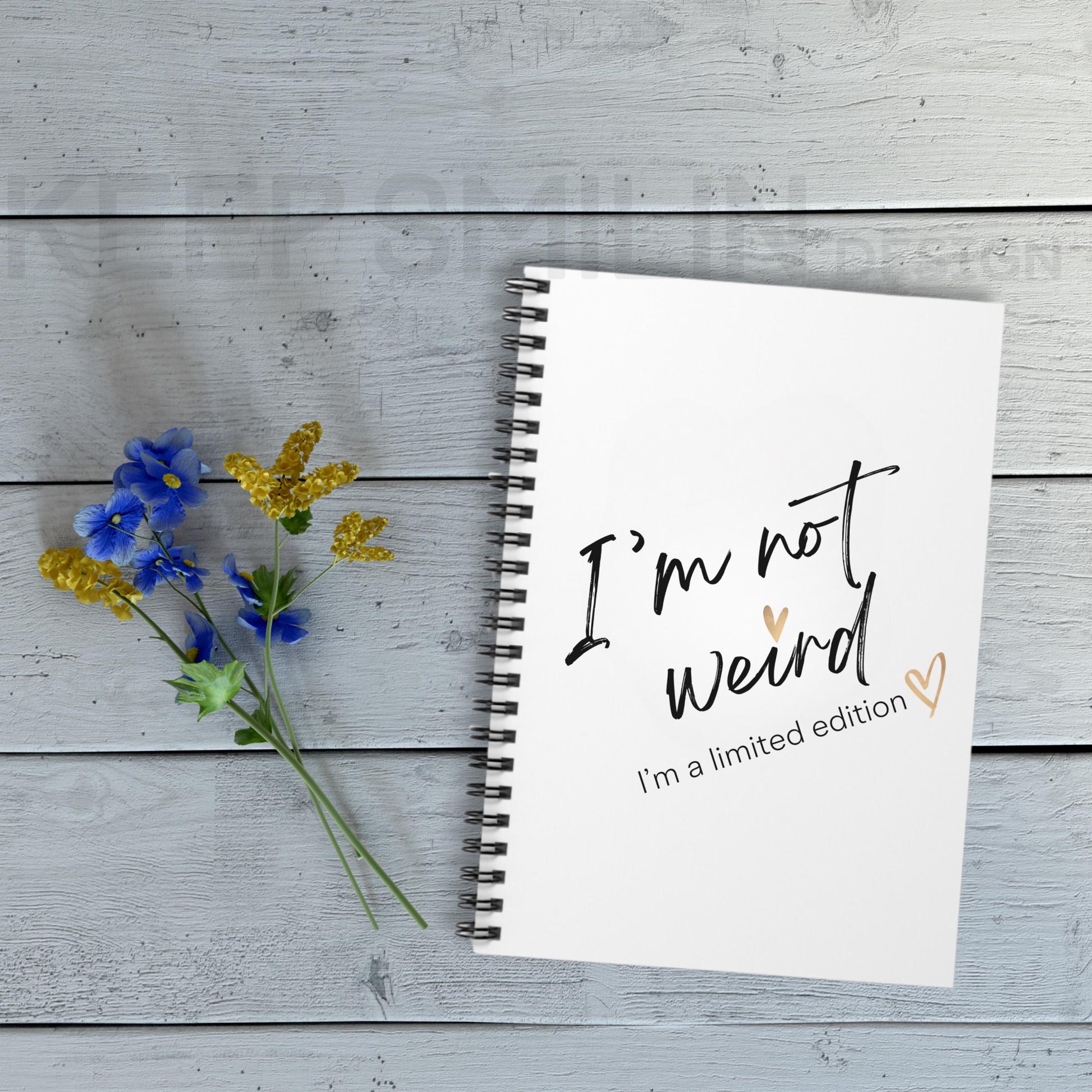 Limited Edition Spiral Notebook - Ruled Line Journal for Unique Minds, Writing Journal, Personal Diary, Gift for Writers, Stationery