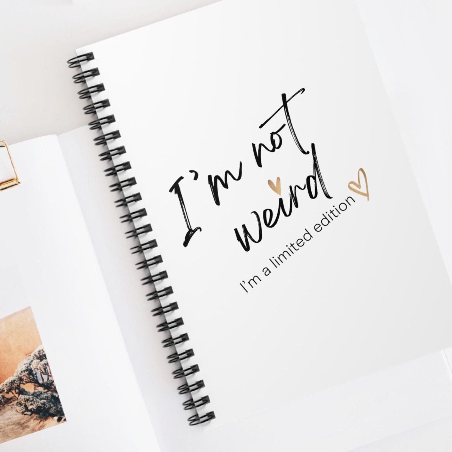 Limited Edition Spiral Notebook - Ruled Line Journal for Unique Minds, Writing Journal, Personal Diary, Gift for Writers, Stationery