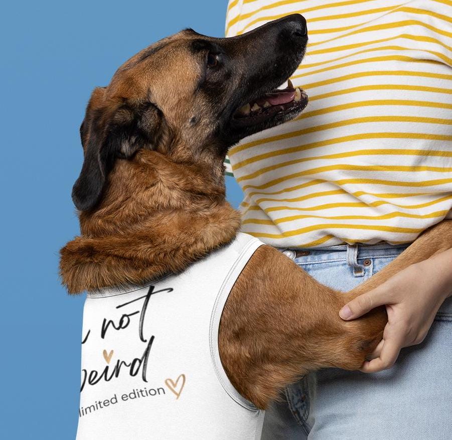 Limited Edition Dog Tank Top, Funny Pet Shirt, Dog Lover Gift,Cute Doggie Tee, Quirky Animal Apparel, pet matching shirt, Dog lover gift
