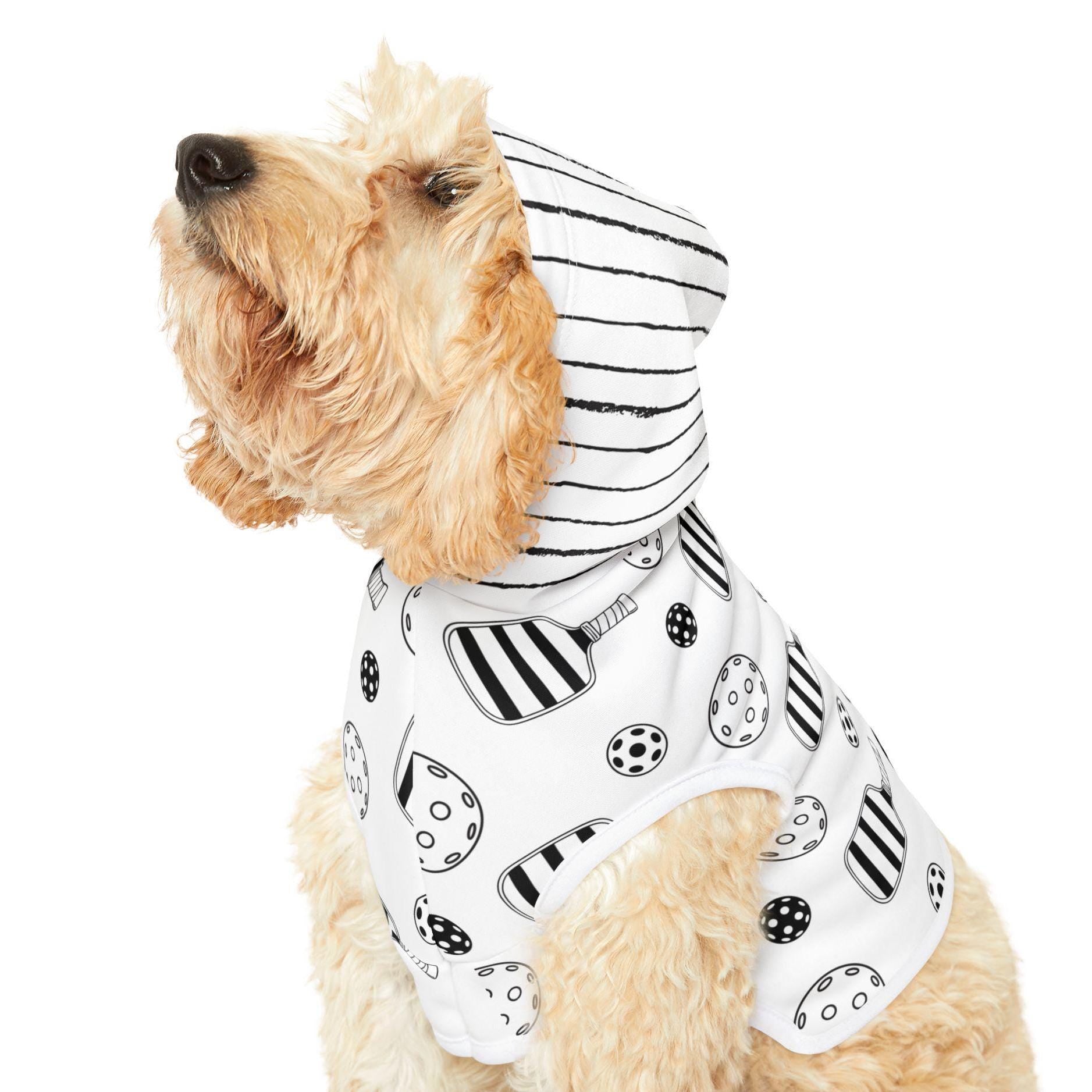 Pickleball Pet Hoodie for Cats and Dogs, Fun Sports Animal Apparel, Pet Lover Gift, Custom Dog Cat Sweater, Cute Pet Clothing, Pickleball