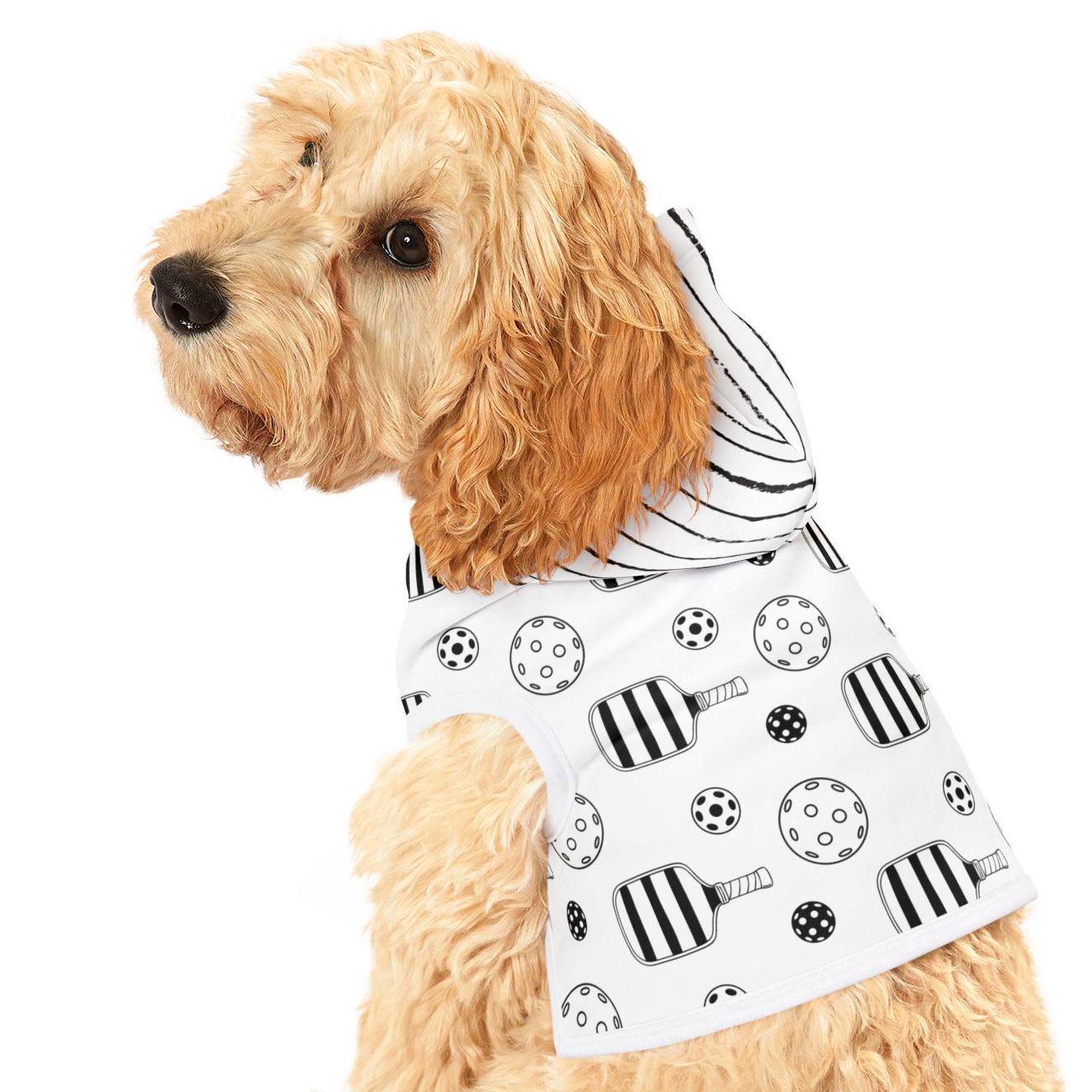 Pickleball Pet Hoodie for Cats and Dogs, Fun Sports Animal Apparel, Pet Lover Gift, Custom Dog Cat Sweater, Cute Pet Clothing, Pickleball