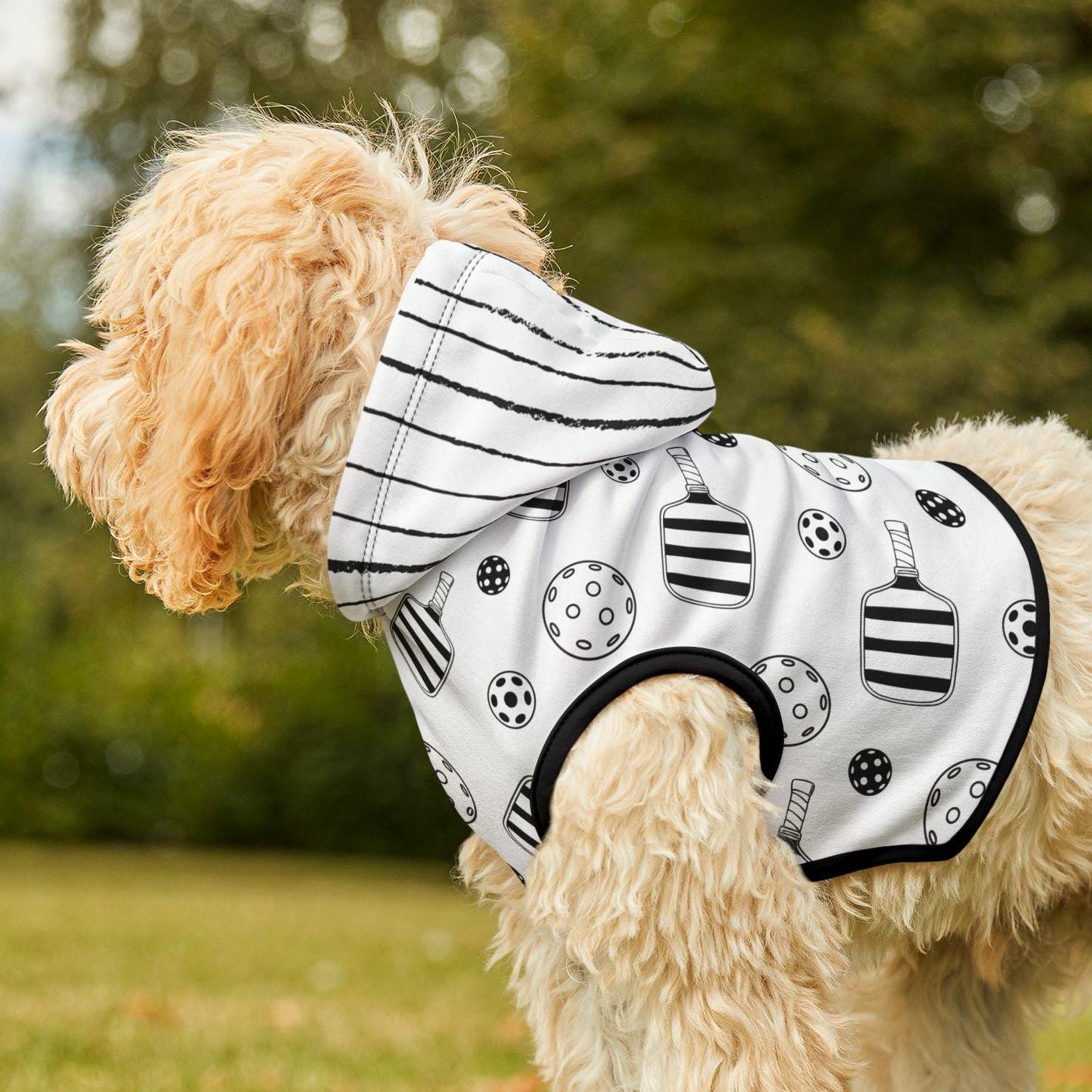 Pickleball Pet Hoodie for Cats and Dogs, Fun Sports Animal Apparel, Pet Lover Gift, Custom Dog Cat Sweater, Cute Pet Clothing, Pickleball